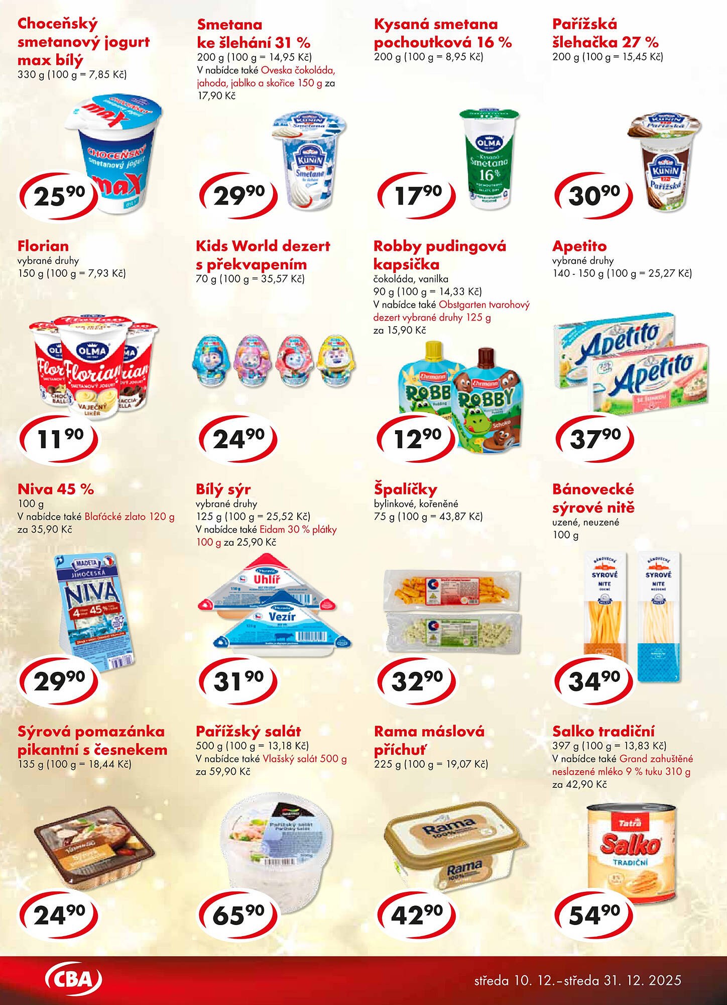 CBA leták (2025-12-10 - 2025-12-31)
