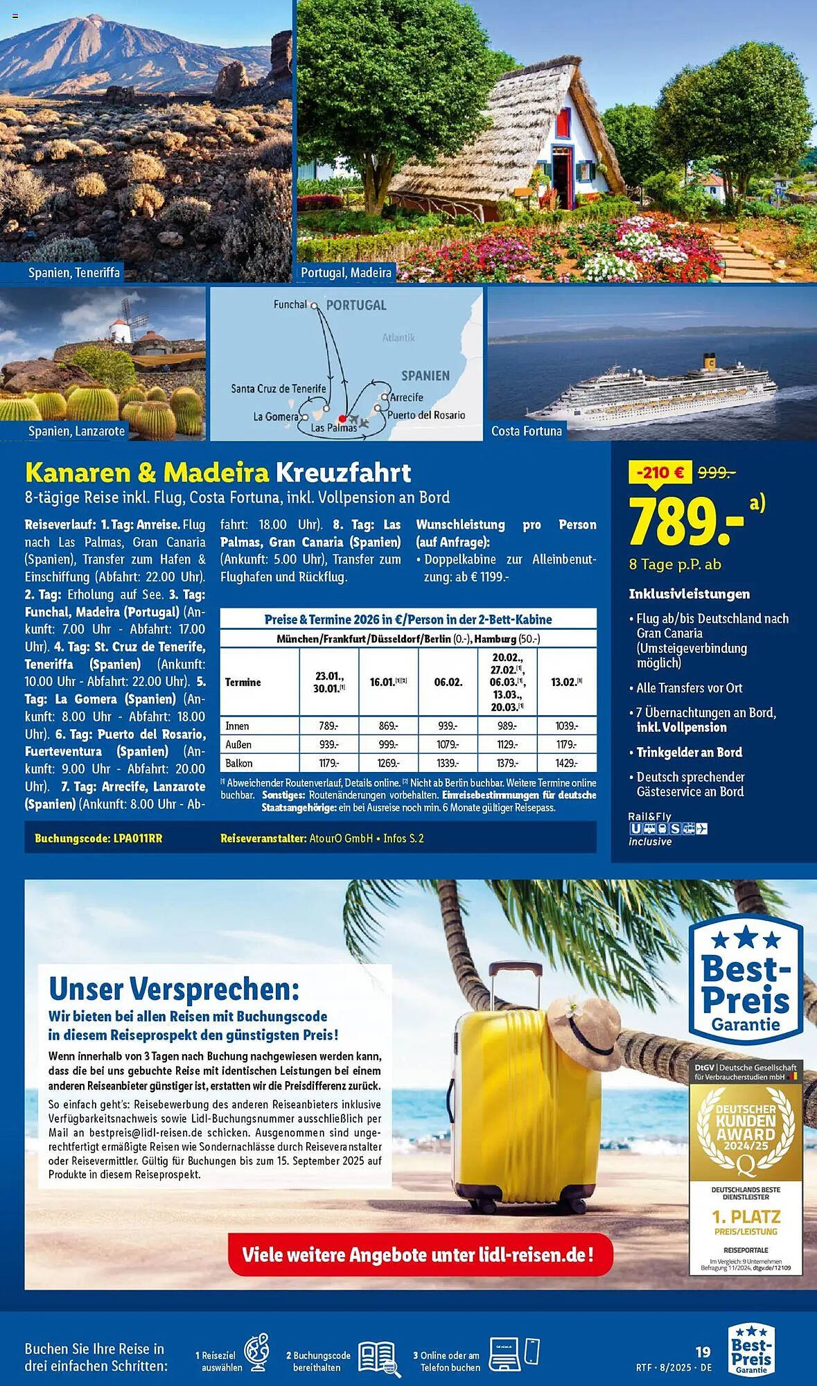 Lidl Reisen Prospekt (2025-08-13 - 2025-09-13) | 19