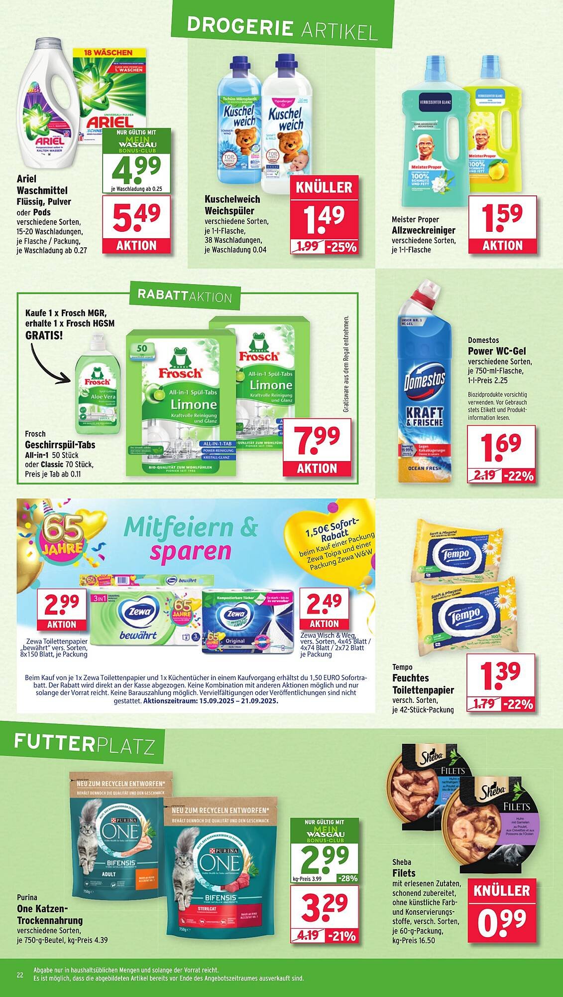 Wasgau Prospekt (2025-09-15 - 2025-09-20) | 22