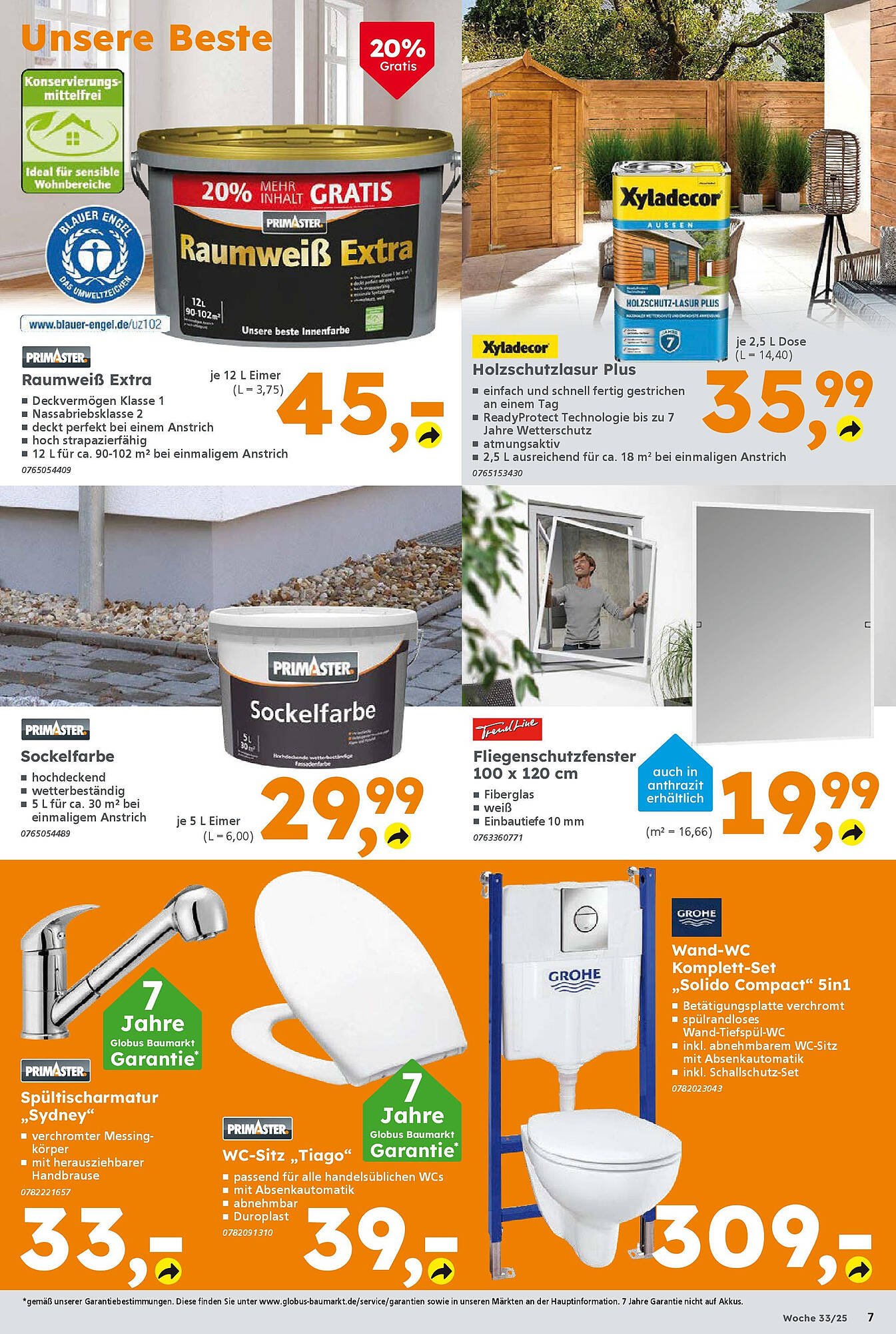 Globus Baumarkt Prospekt (2025-08-11 - 2025-08-16) | 7