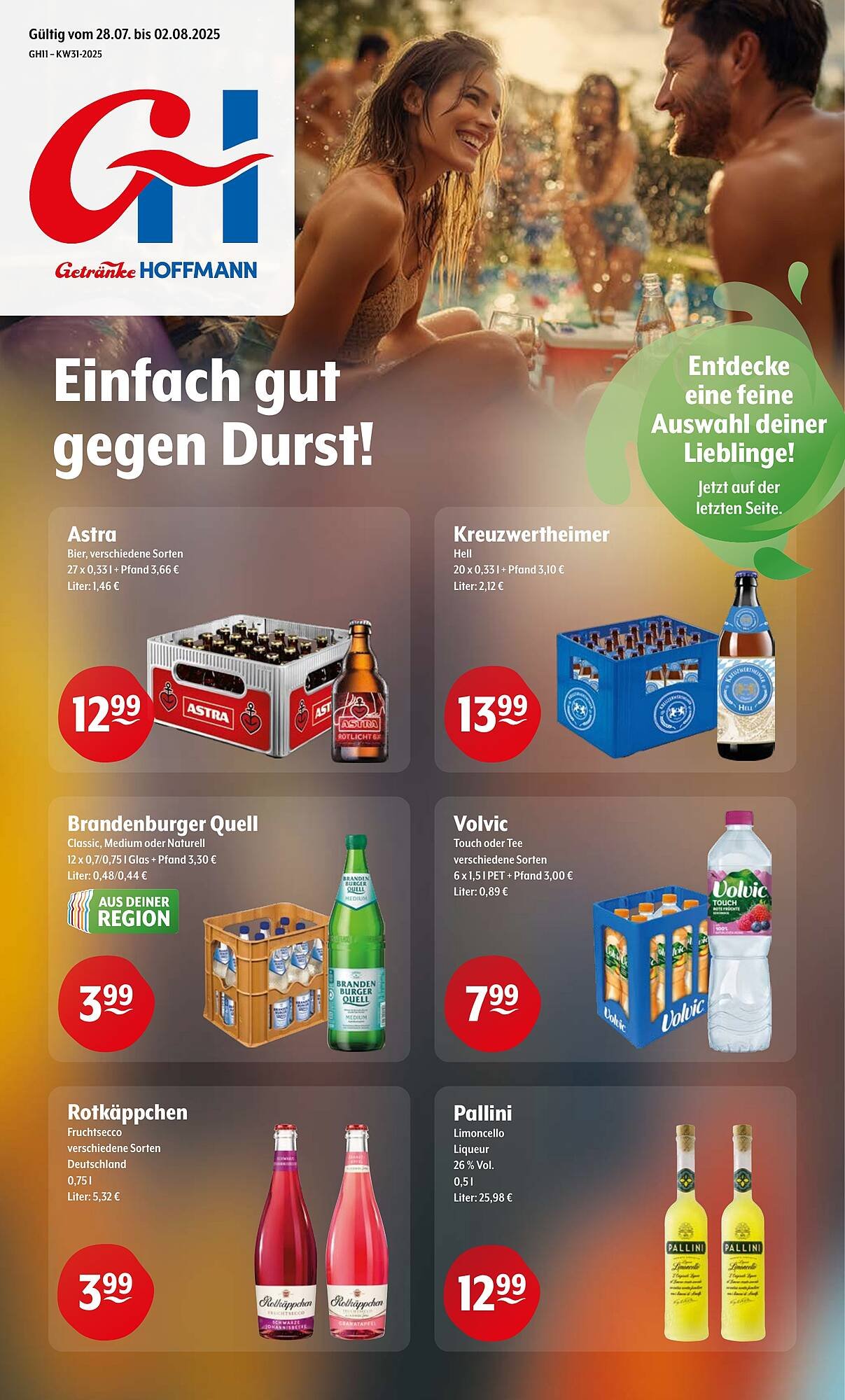 Getränke Hoffmann Prospekt (2025-07-28 - 2025-08-02) | 1