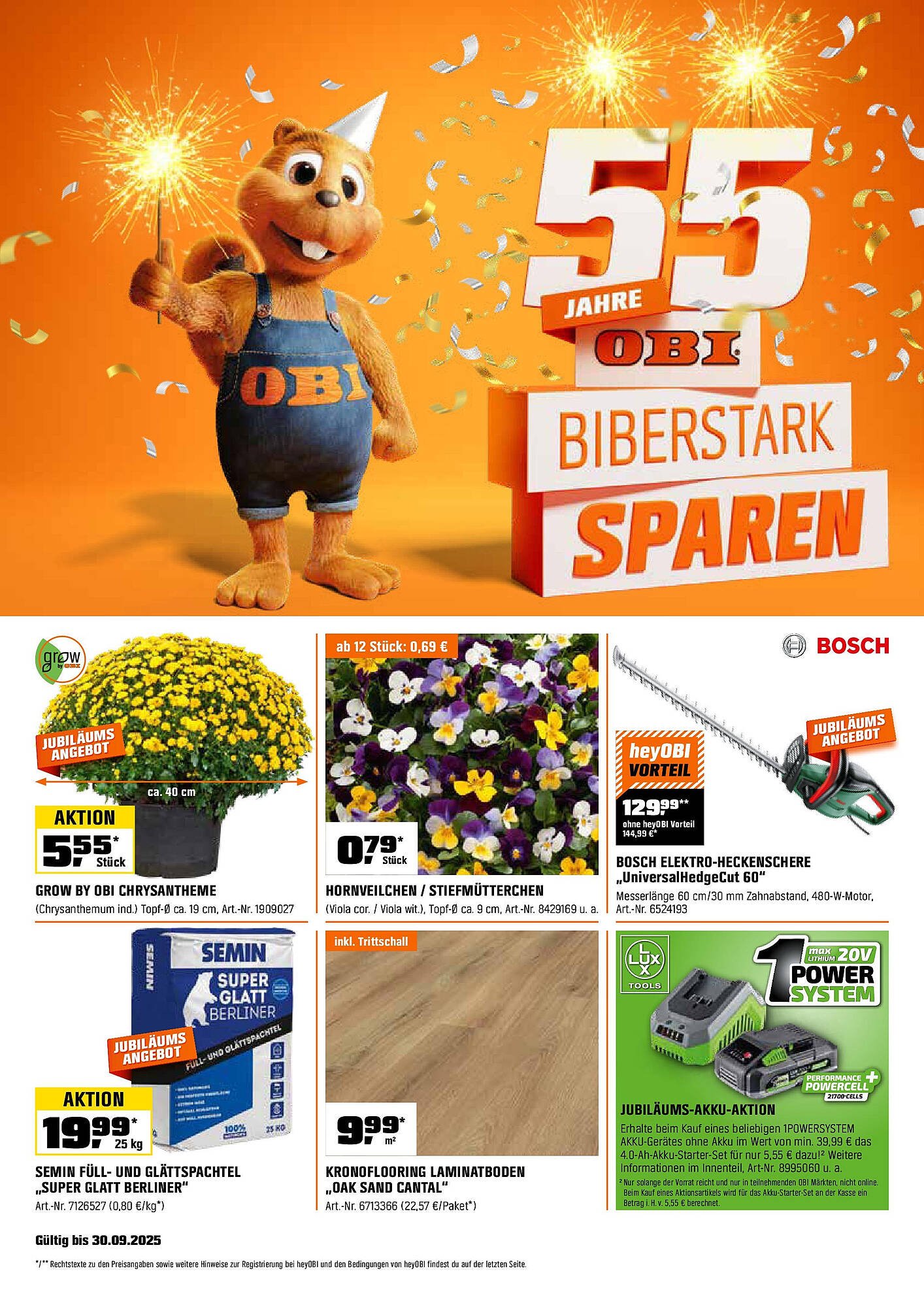 OBI Prospekt (2025-09-14 - 2025-09-30) | 1