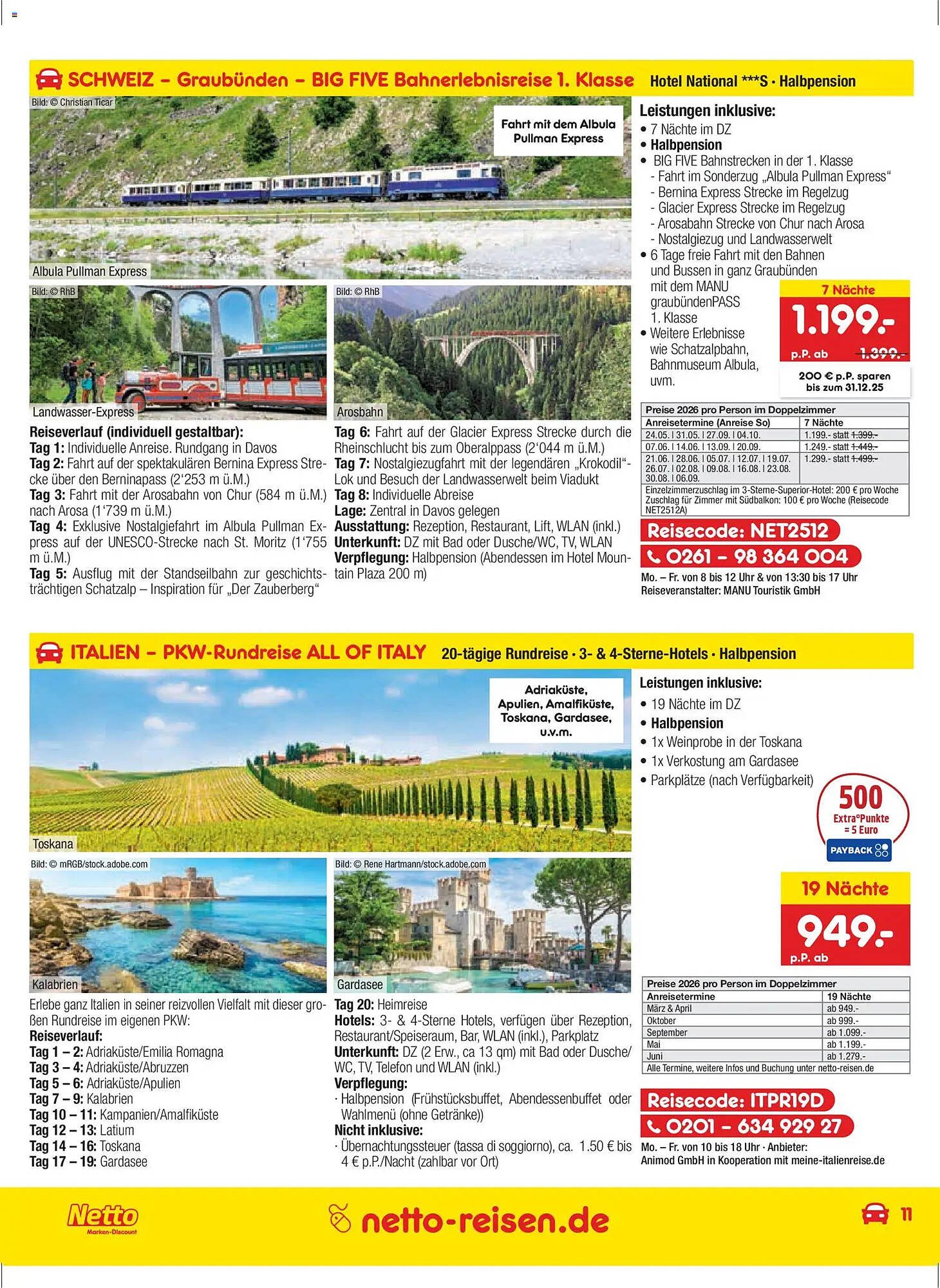 Netto Reisen Prospekt (2025-11-27 - 2025-12-28)