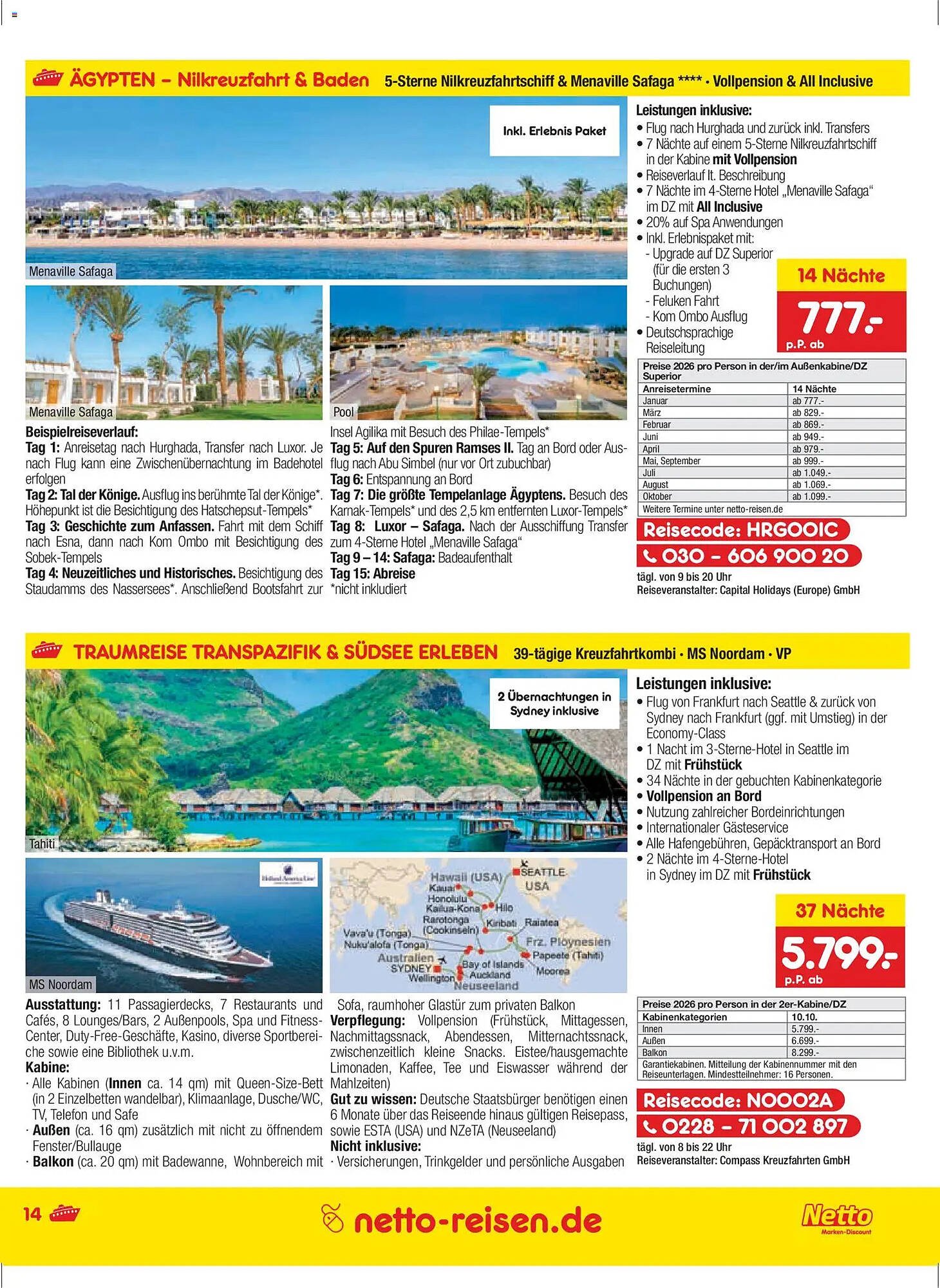 Netto Reisen Prospekt (2025-11-27 - 2025-12-28)