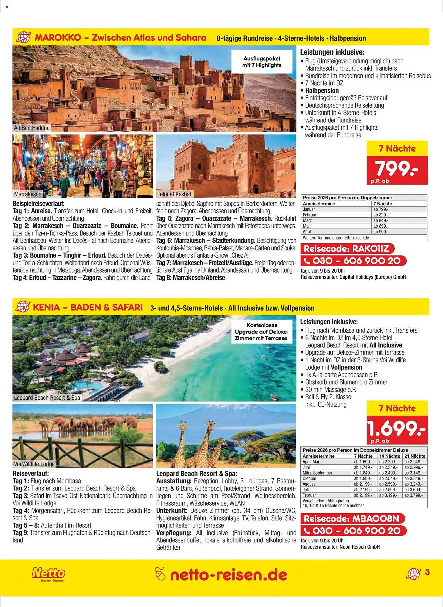 Netto Reisen Prospekt (2025-11-27 - 2025-12-28)