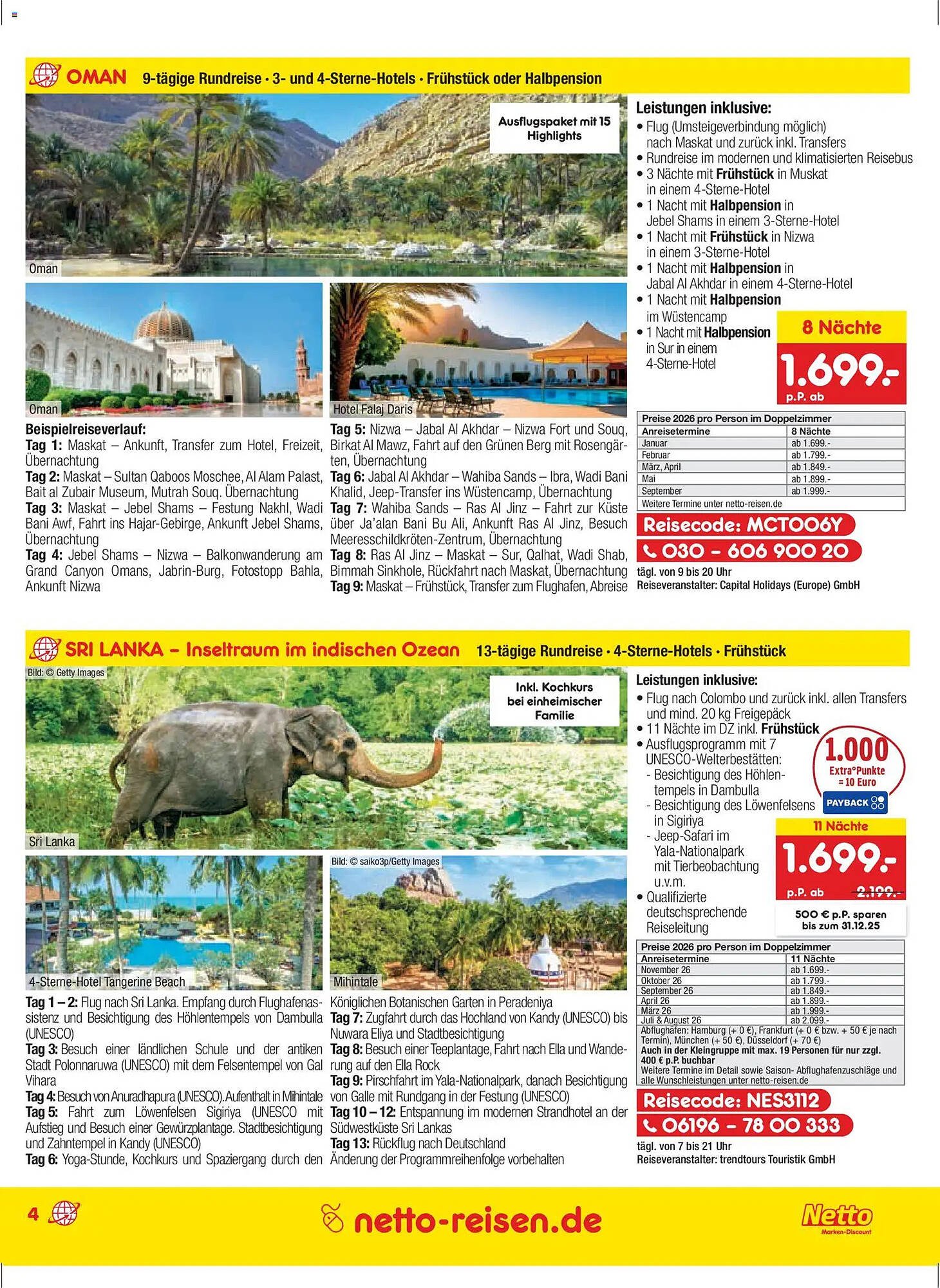 Netto Reisen Prospekt (2025-11-27 - 2025-12-28)