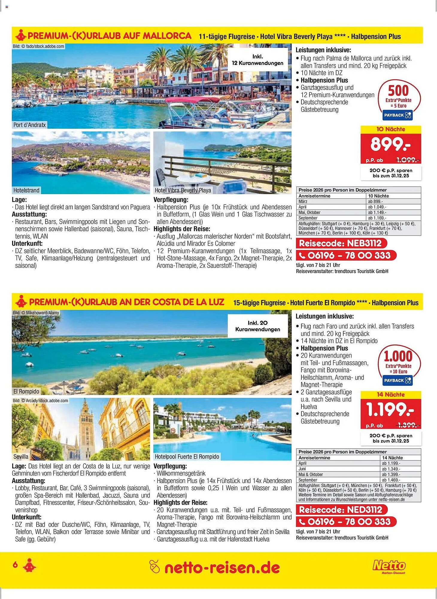 Netto Reisen Prospekt (2025-11-27 - 2025-12-28)