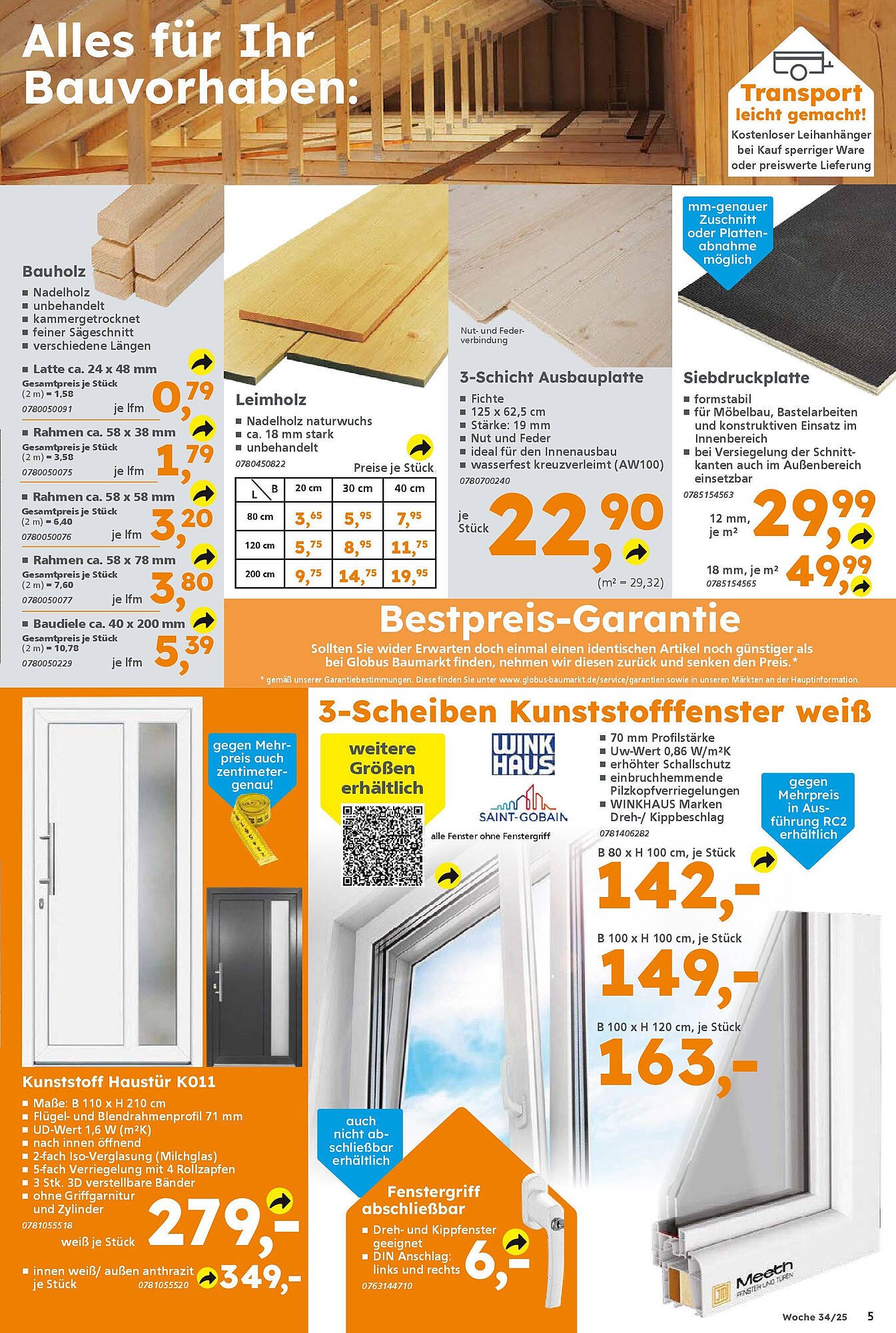 Globus Baumarkt Prospekt (2025-08-17 - 2025-08-23) | 5