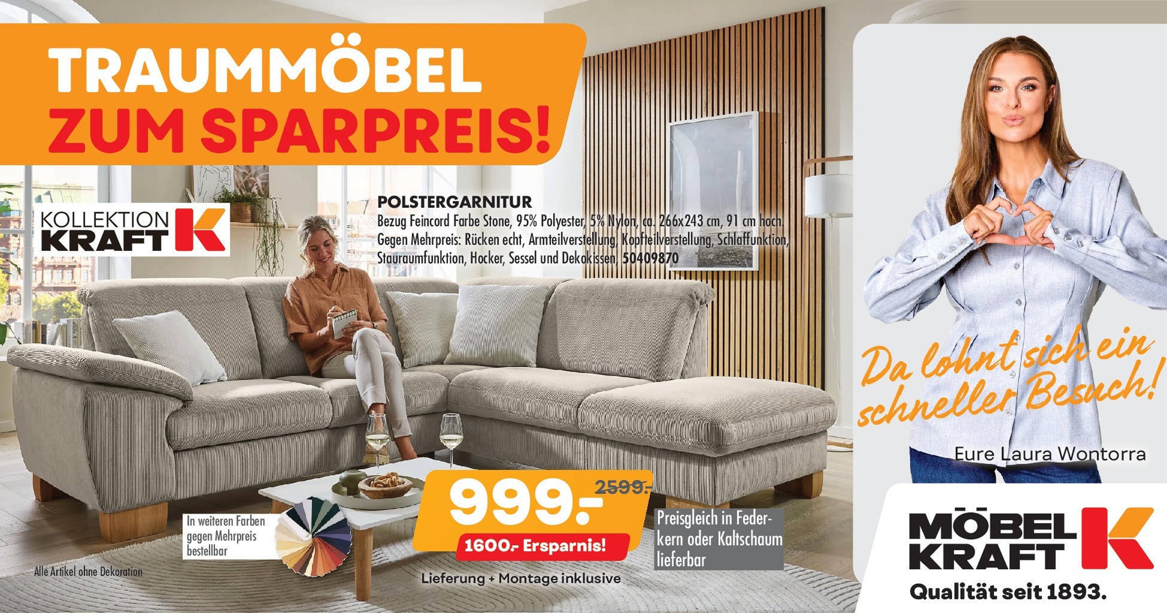 Möbel Kraft Prospekt (2025-08-26 - 2025-09-23) | 1