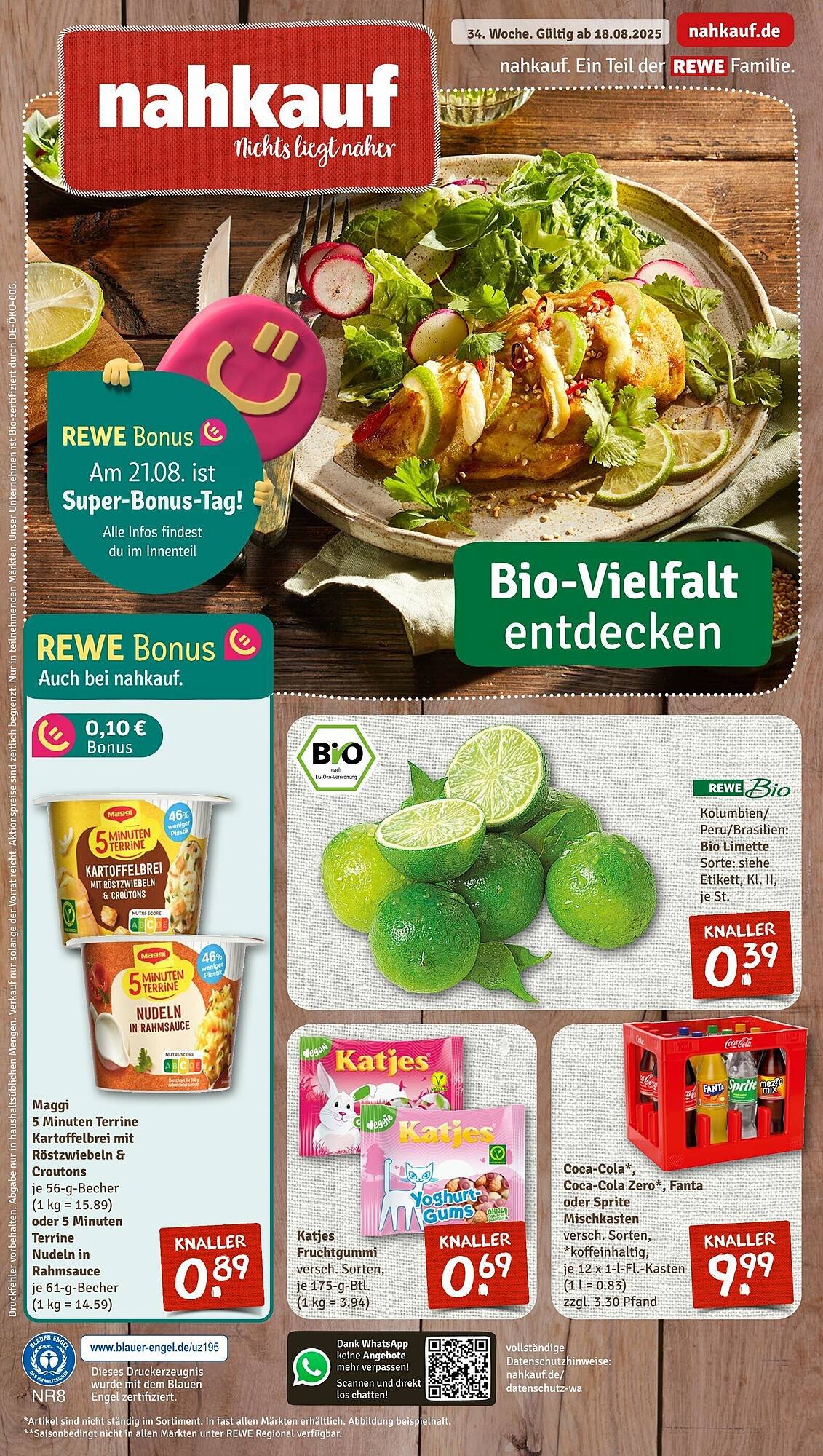 nahkauf Prospekt (2025-08-18 - 2025-08-23) | 1