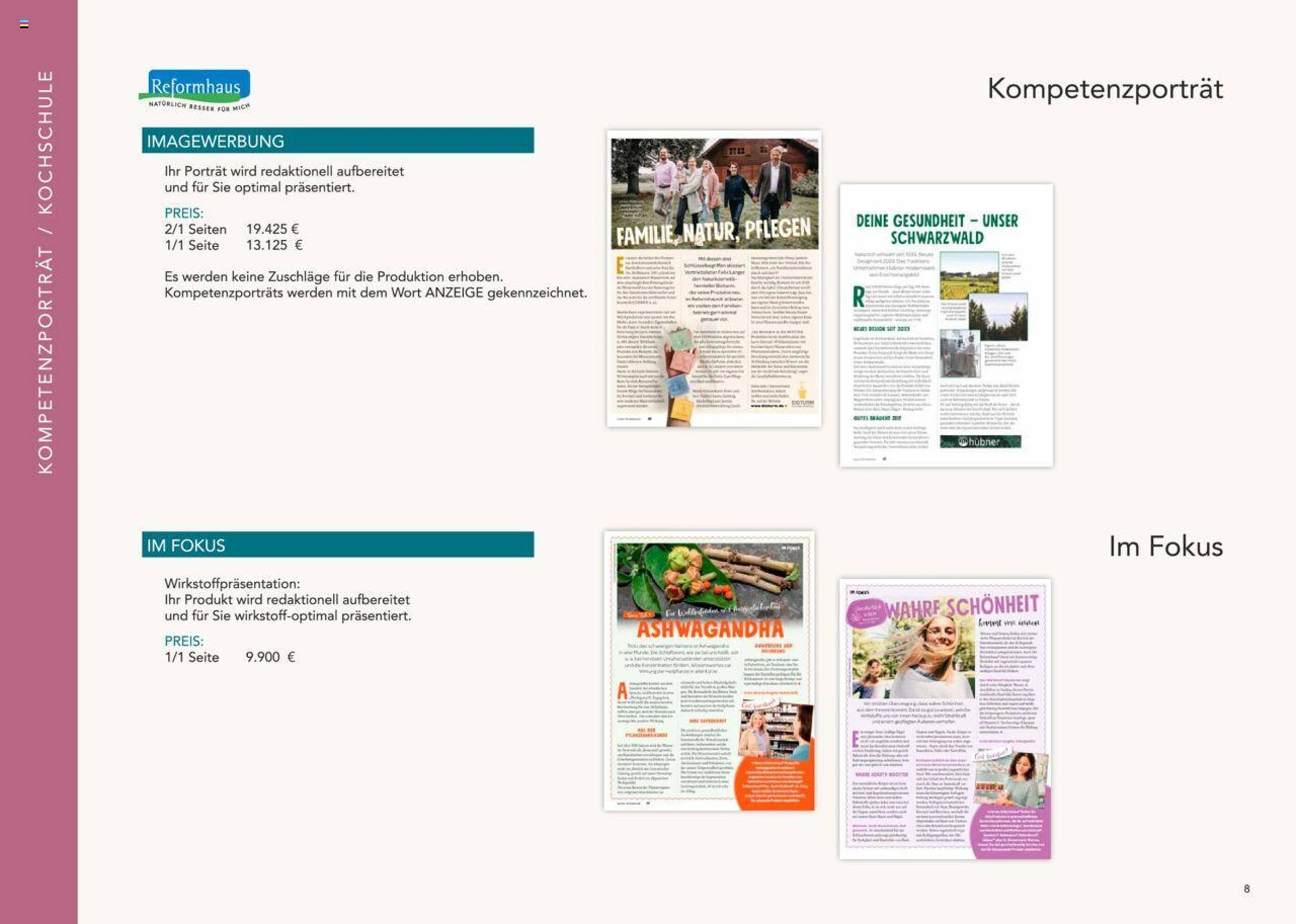 Reformhaus Bacher Prospekt