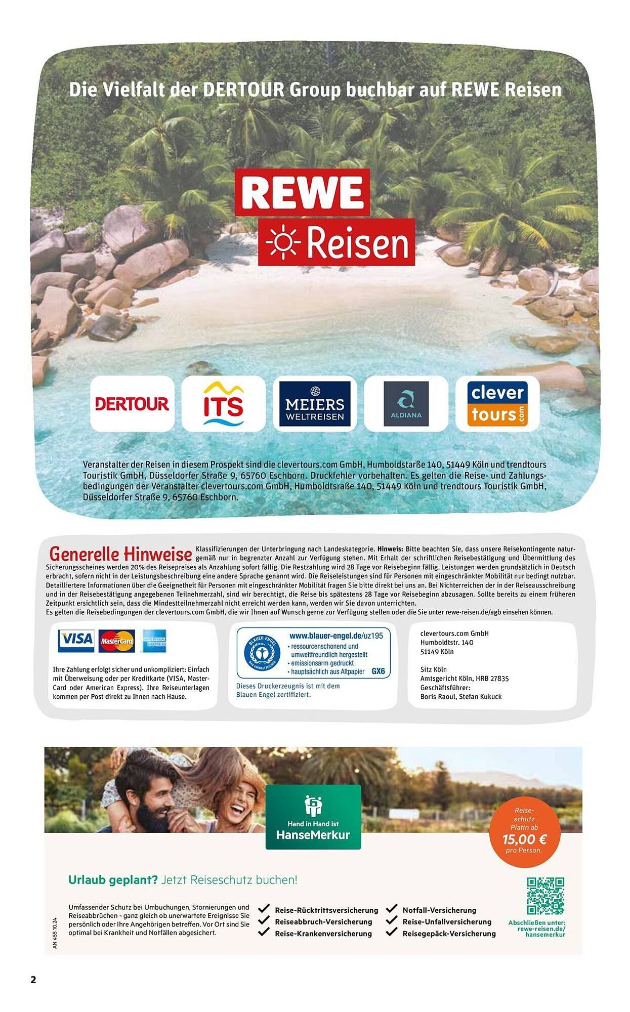 REWE Reisen Prospekt