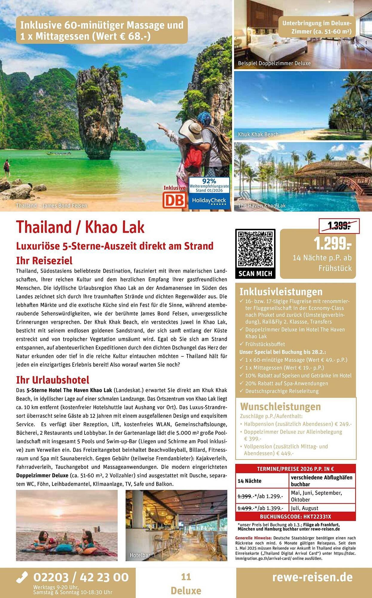 REWE Reisen Prospekt