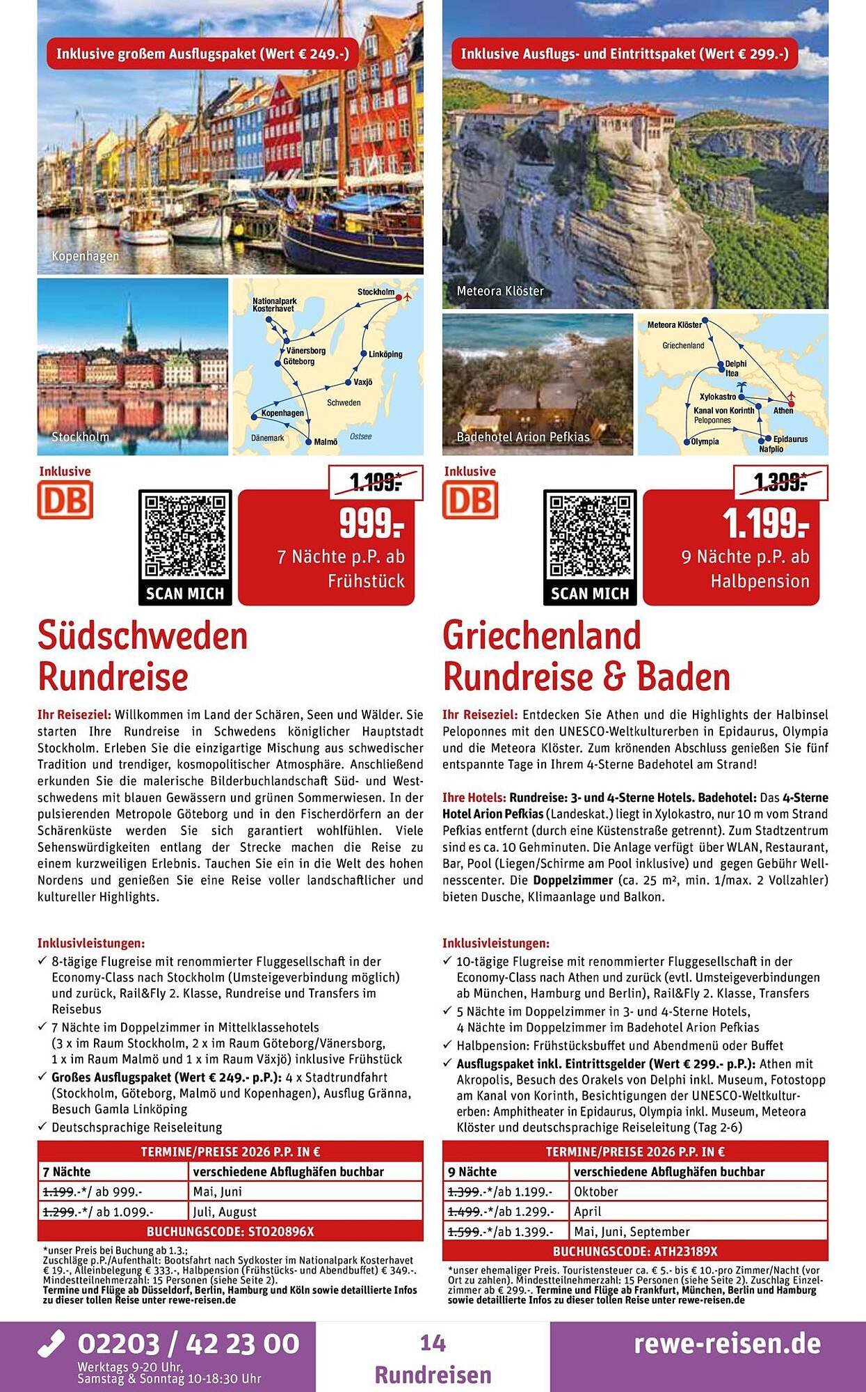 REWE Reisen Prospekt