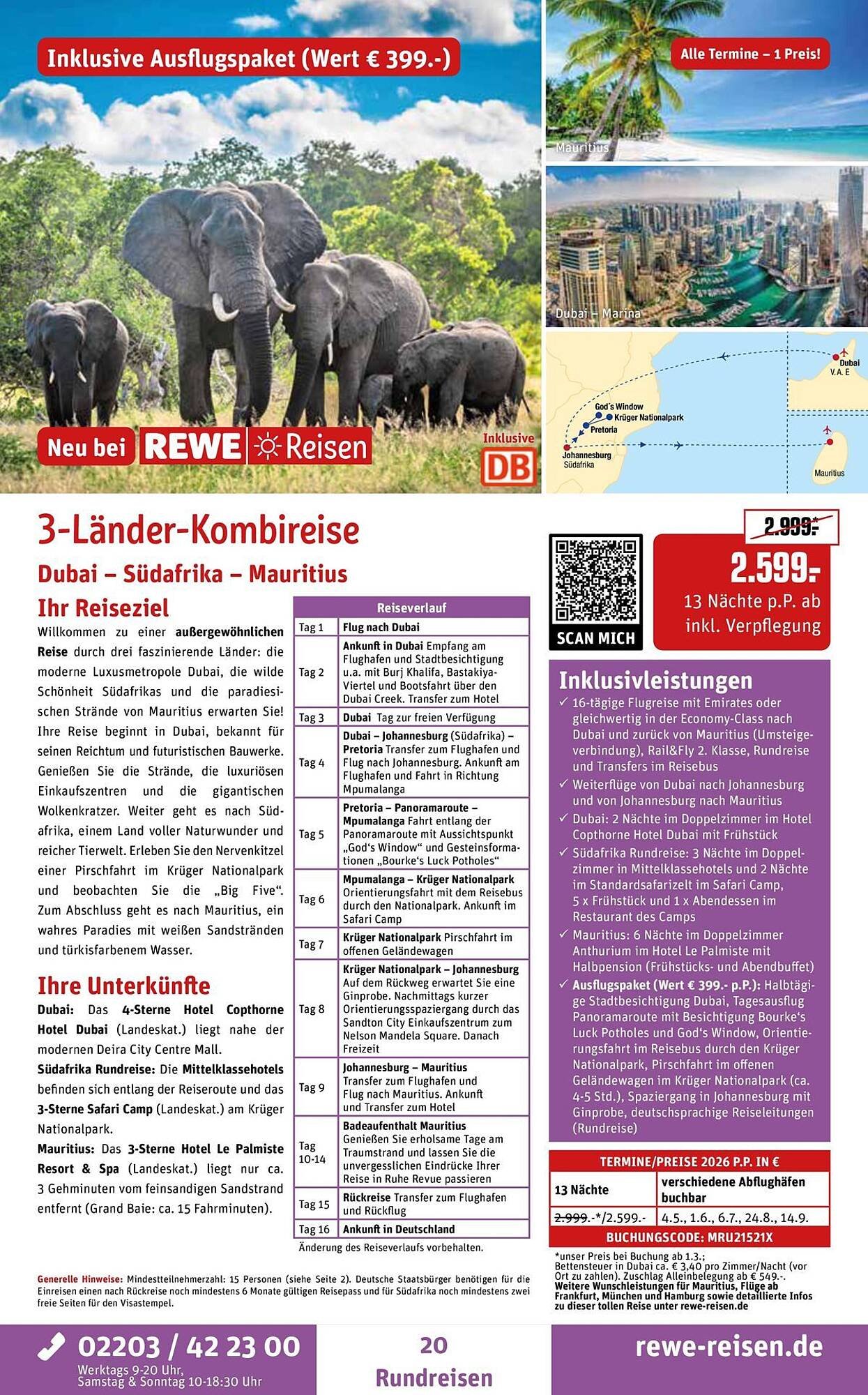 REWE Reisen Prospekt
