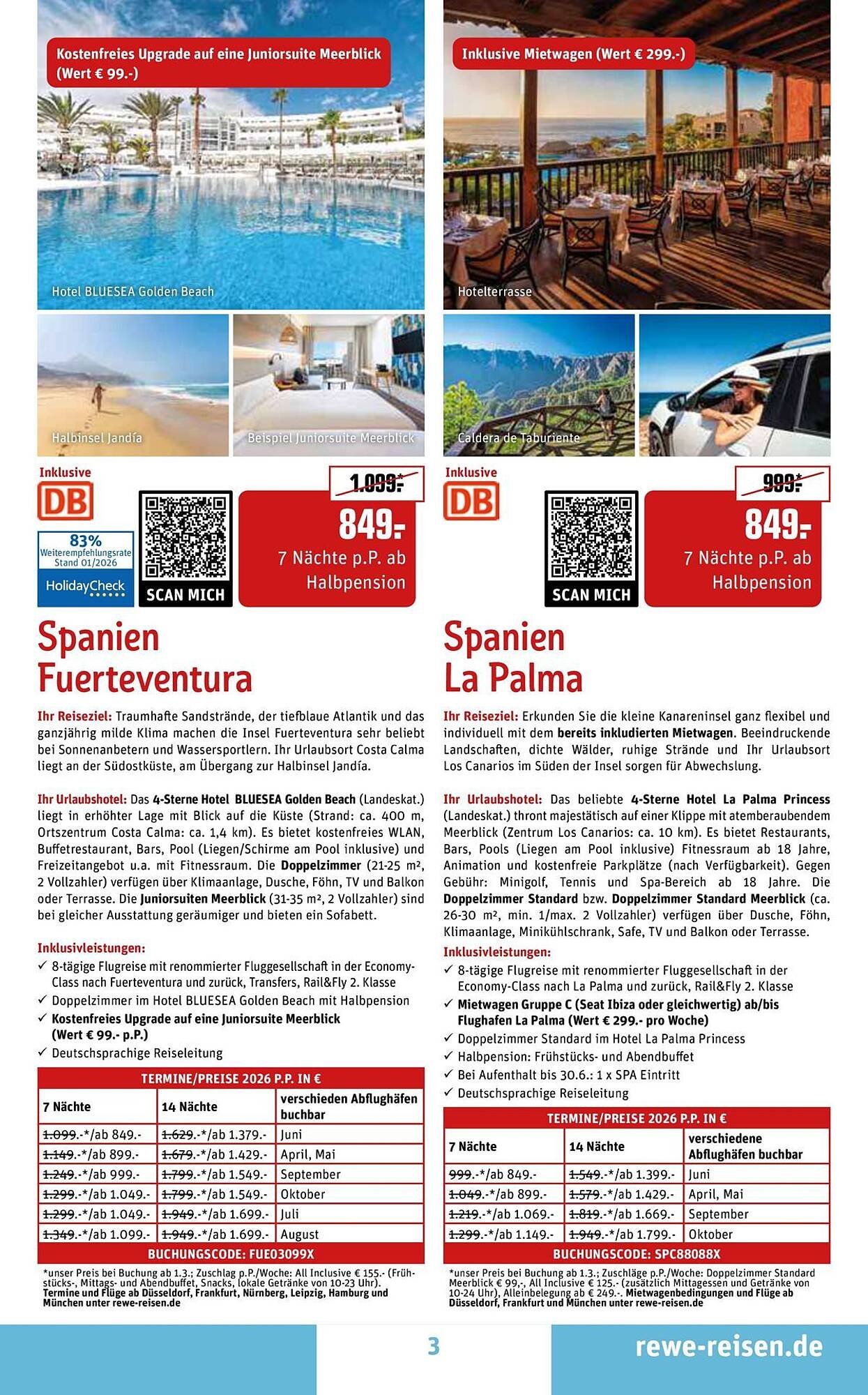 REWE Reisen Prospekt