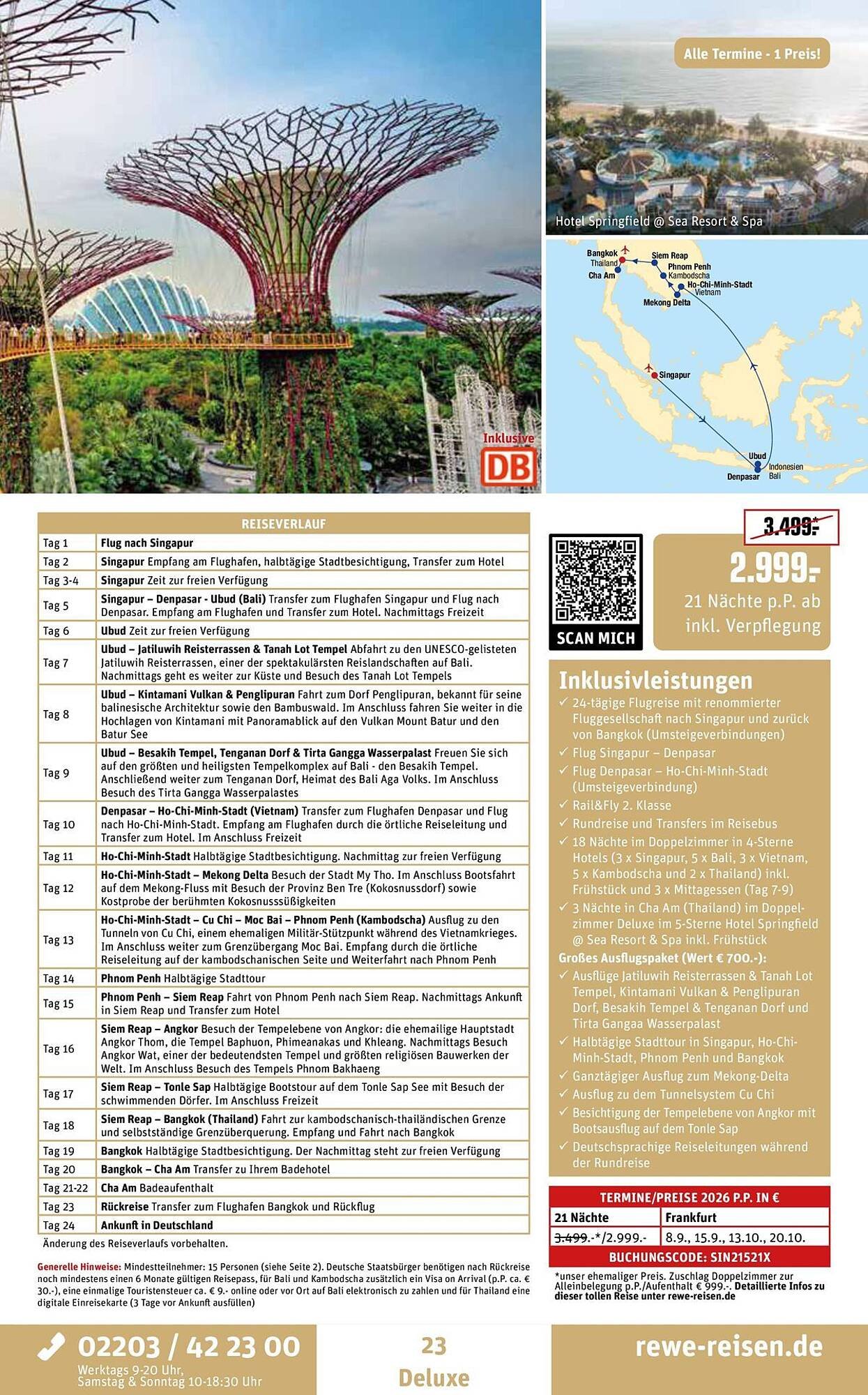 REWE Reisen Prospekt