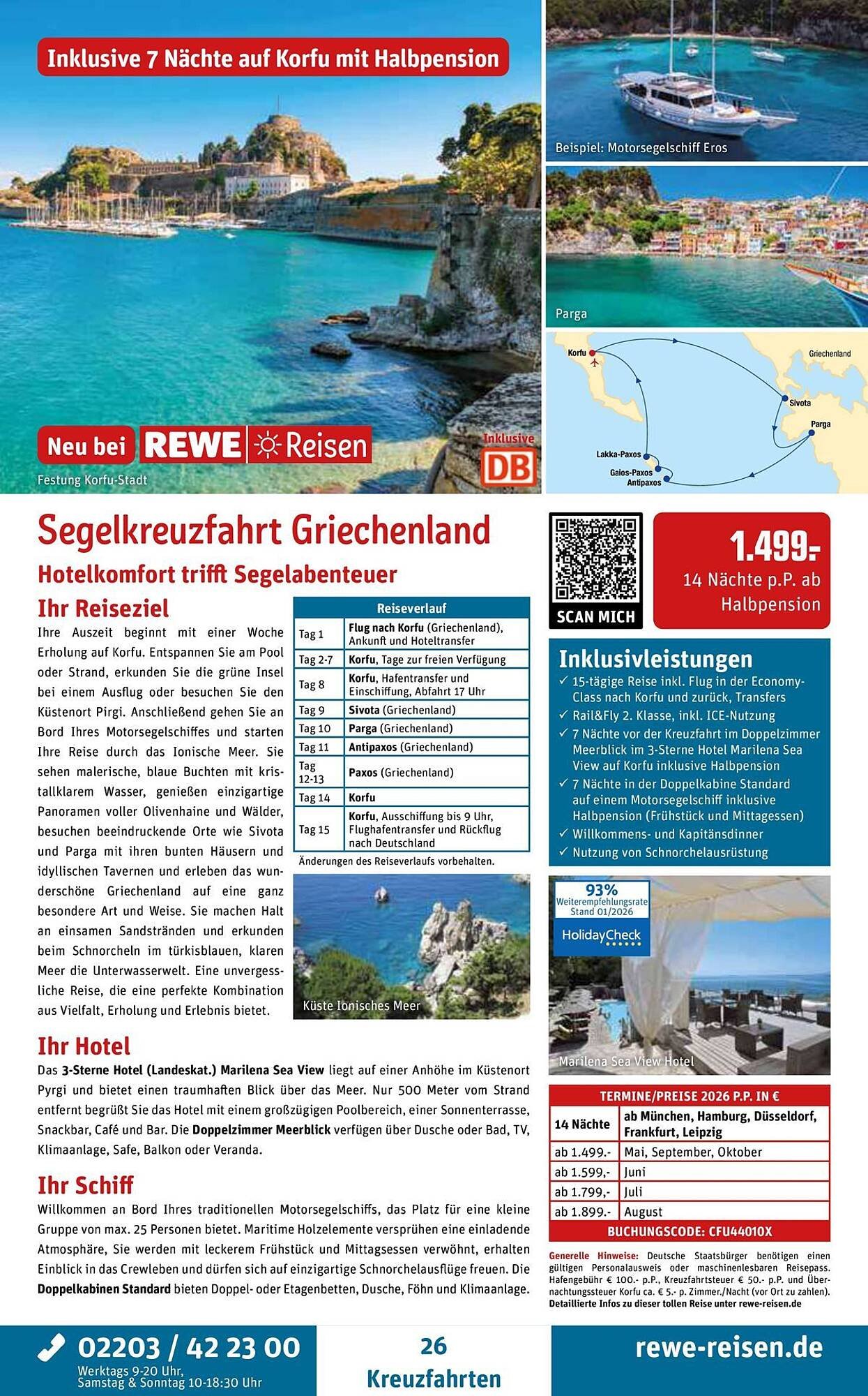 REWE Reisen Prospekt