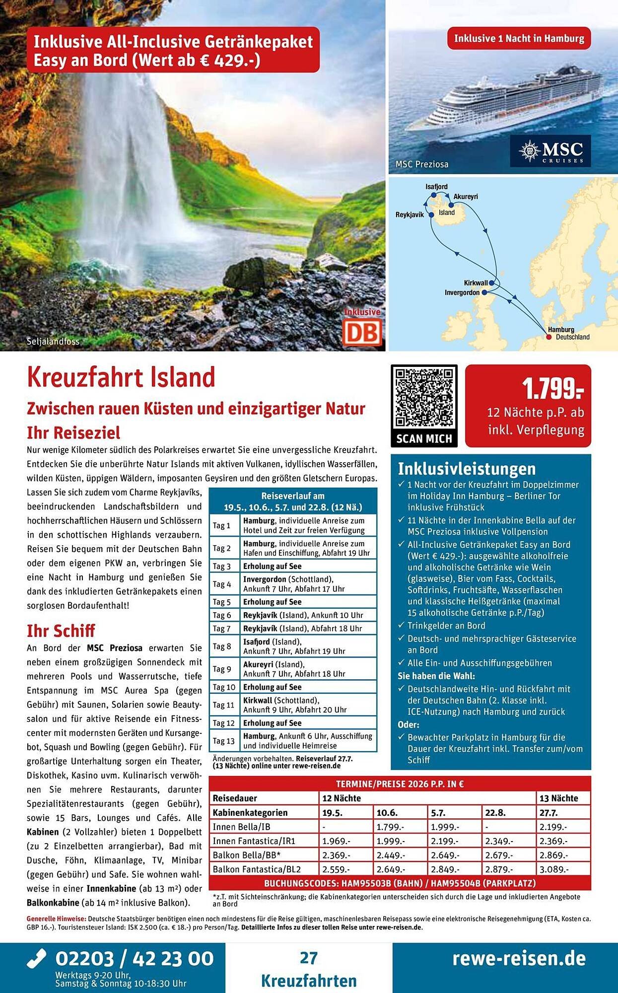 REWE Reisen Prospekt