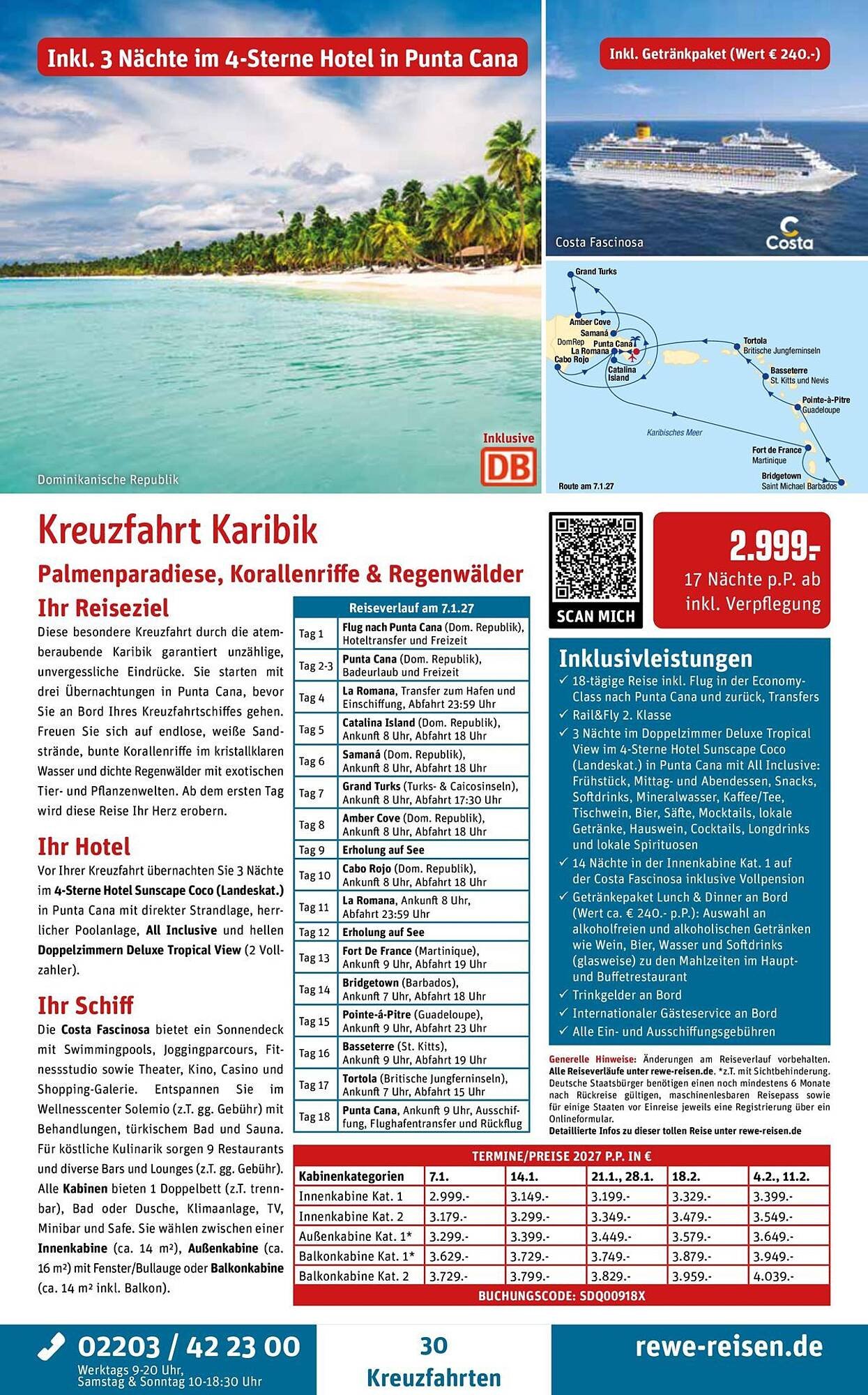 REWE Reisen Prospekt