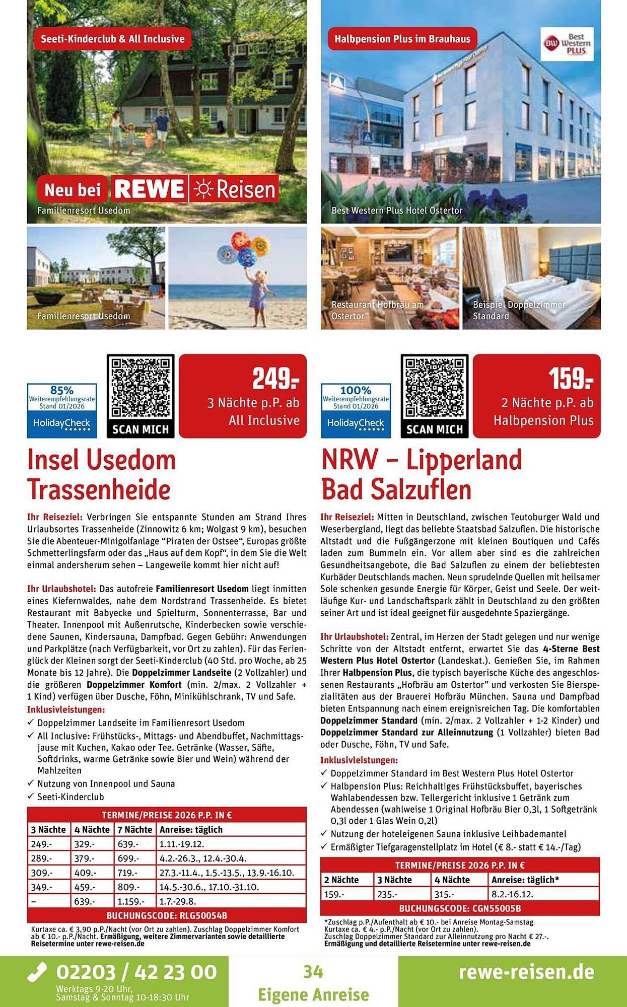 REWE Reisen Prospekt