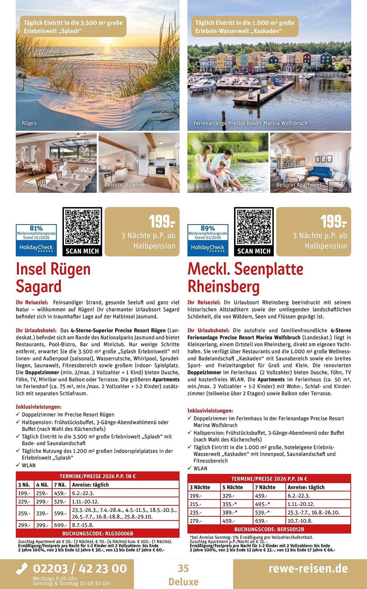 REWE Reisen Prospekt