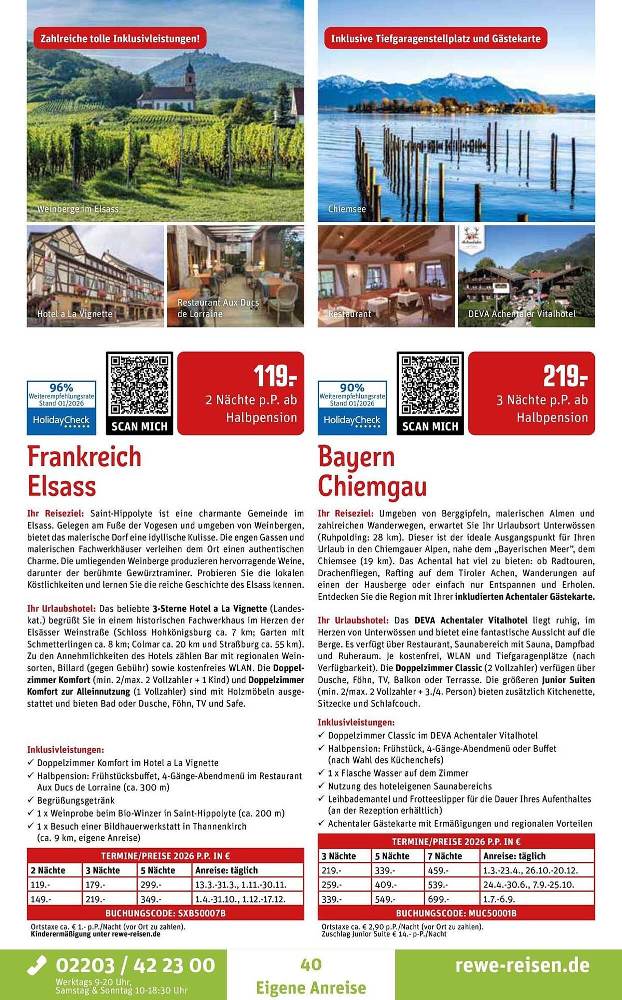 REWE Reisen Prospekt
