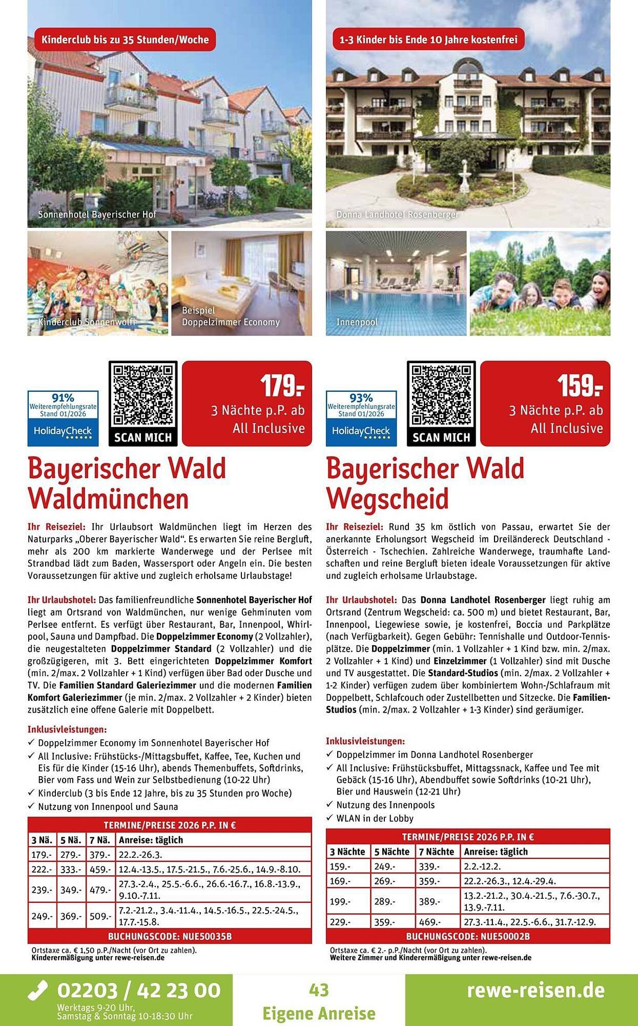 REWE Reisen Prospekt