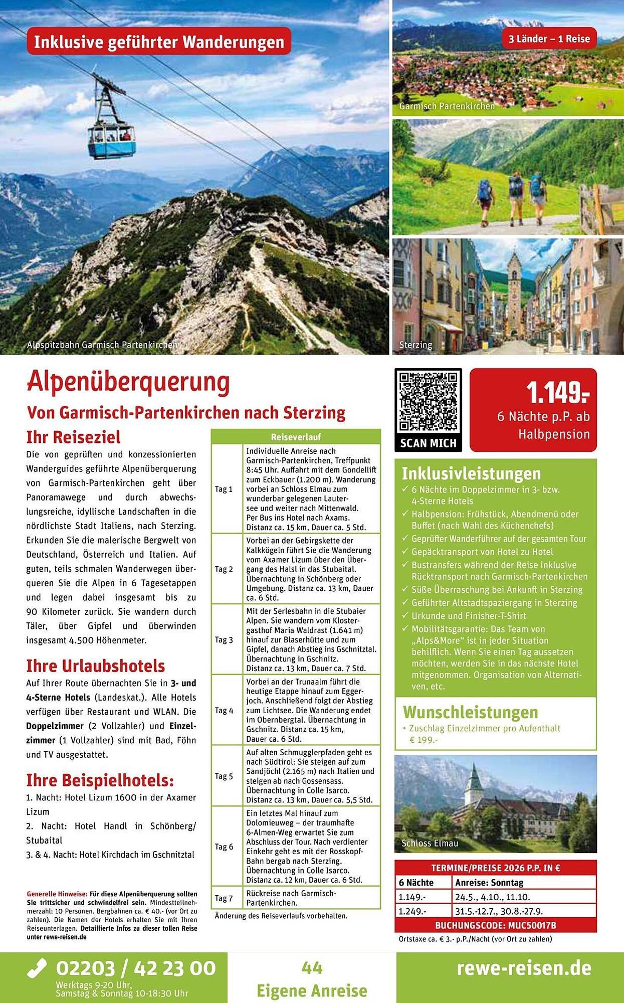 REWE Reisen Prospekt