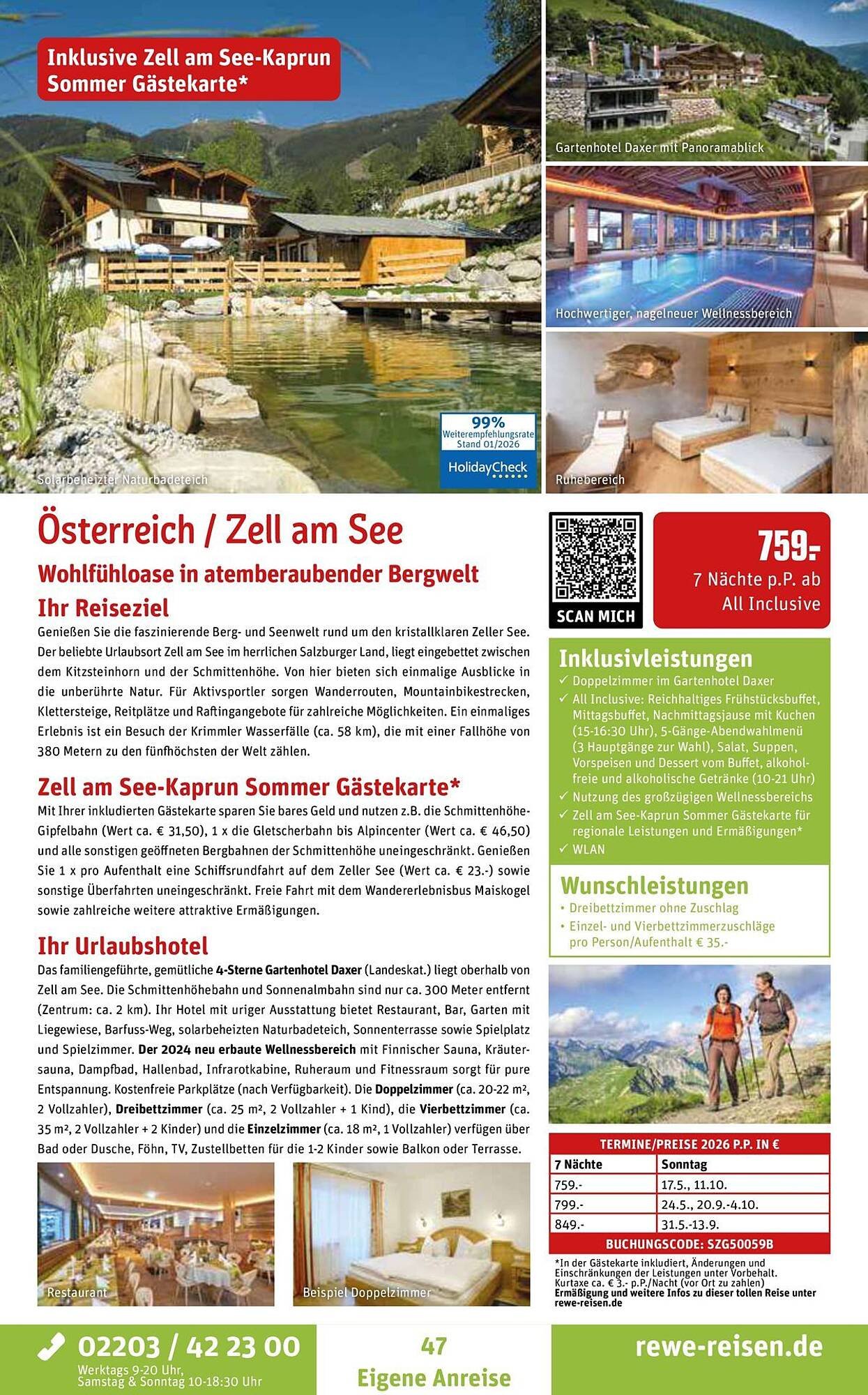 REWE Reisen Prospekt