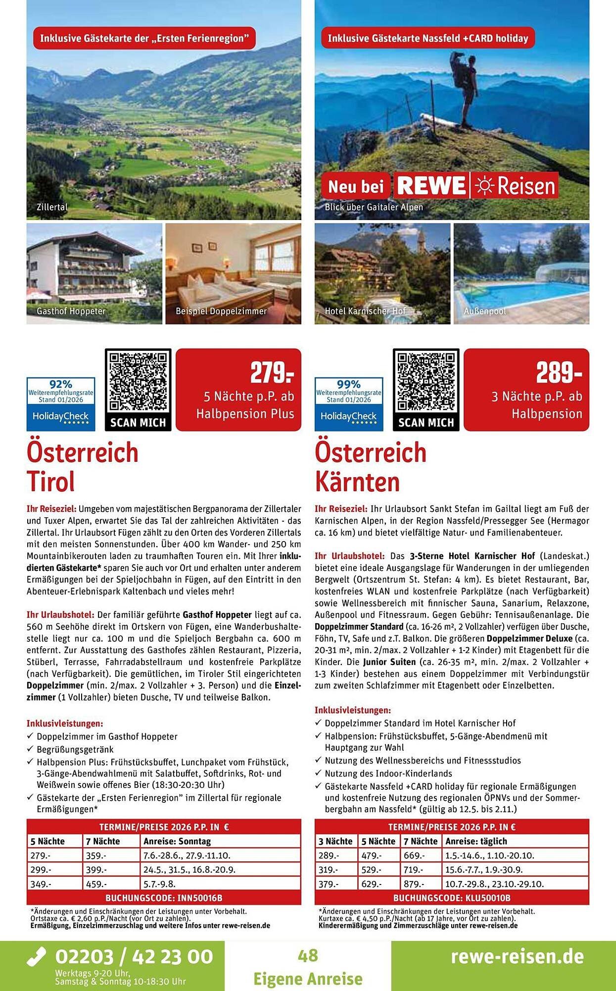 REWE Reisen Prospekt