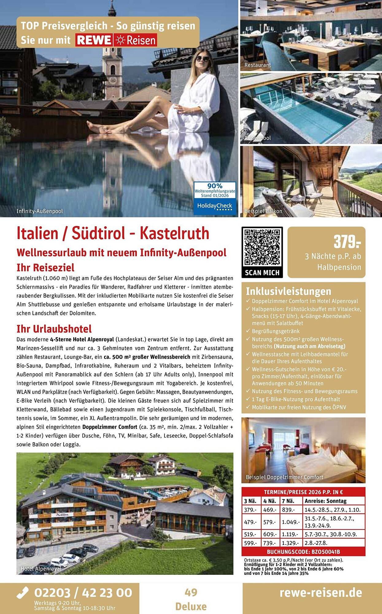 REWE Reisen Prospekt