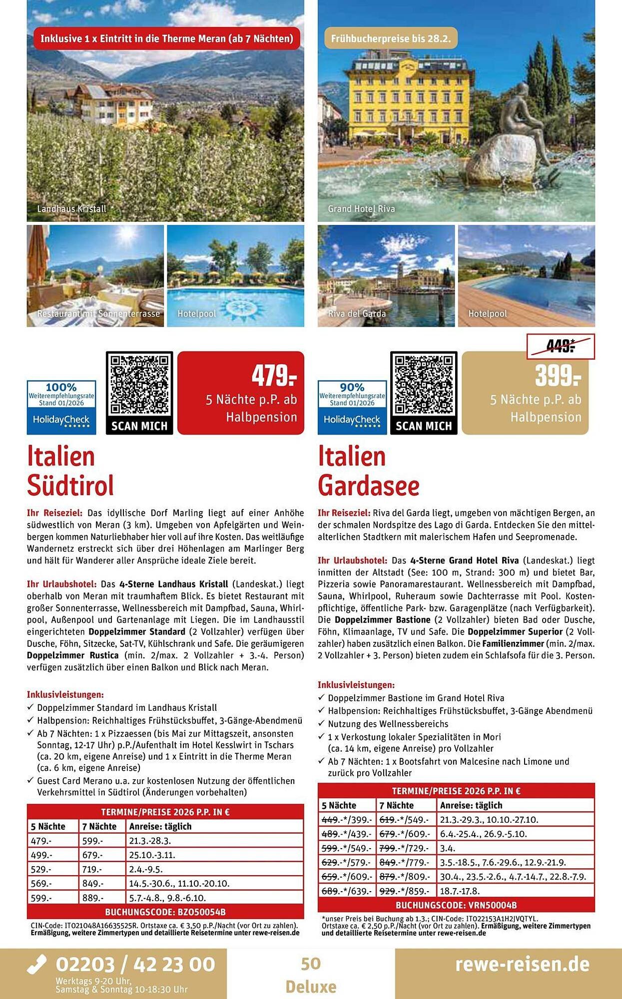 REWE Reisen Prospekt