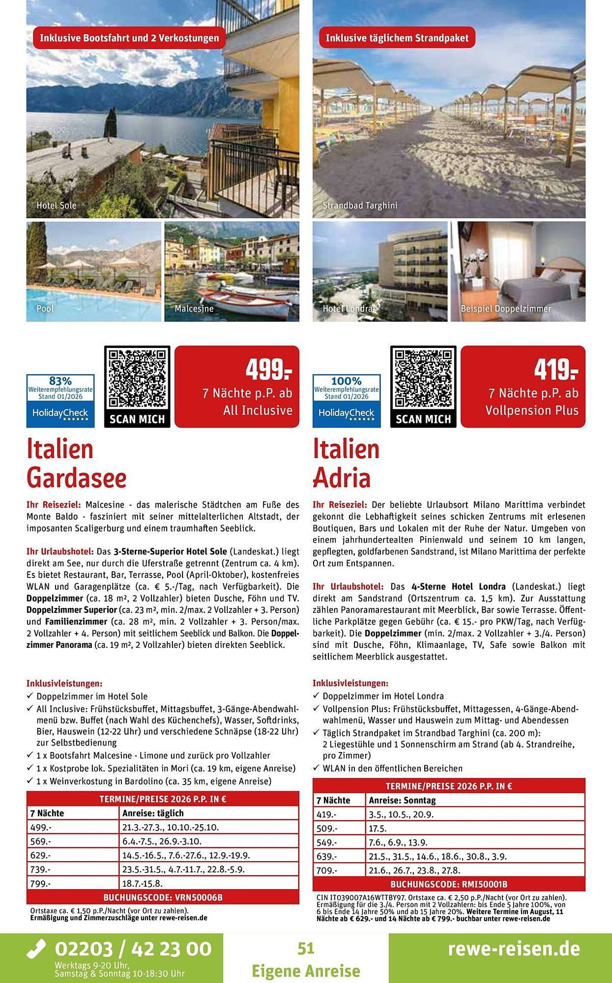 REWE Reisen Prospekt