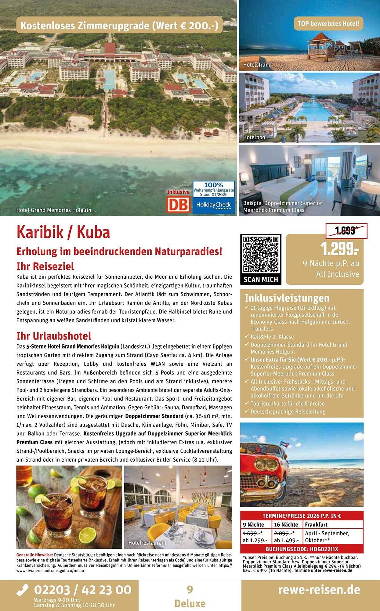 REWE Reisen Prospekt