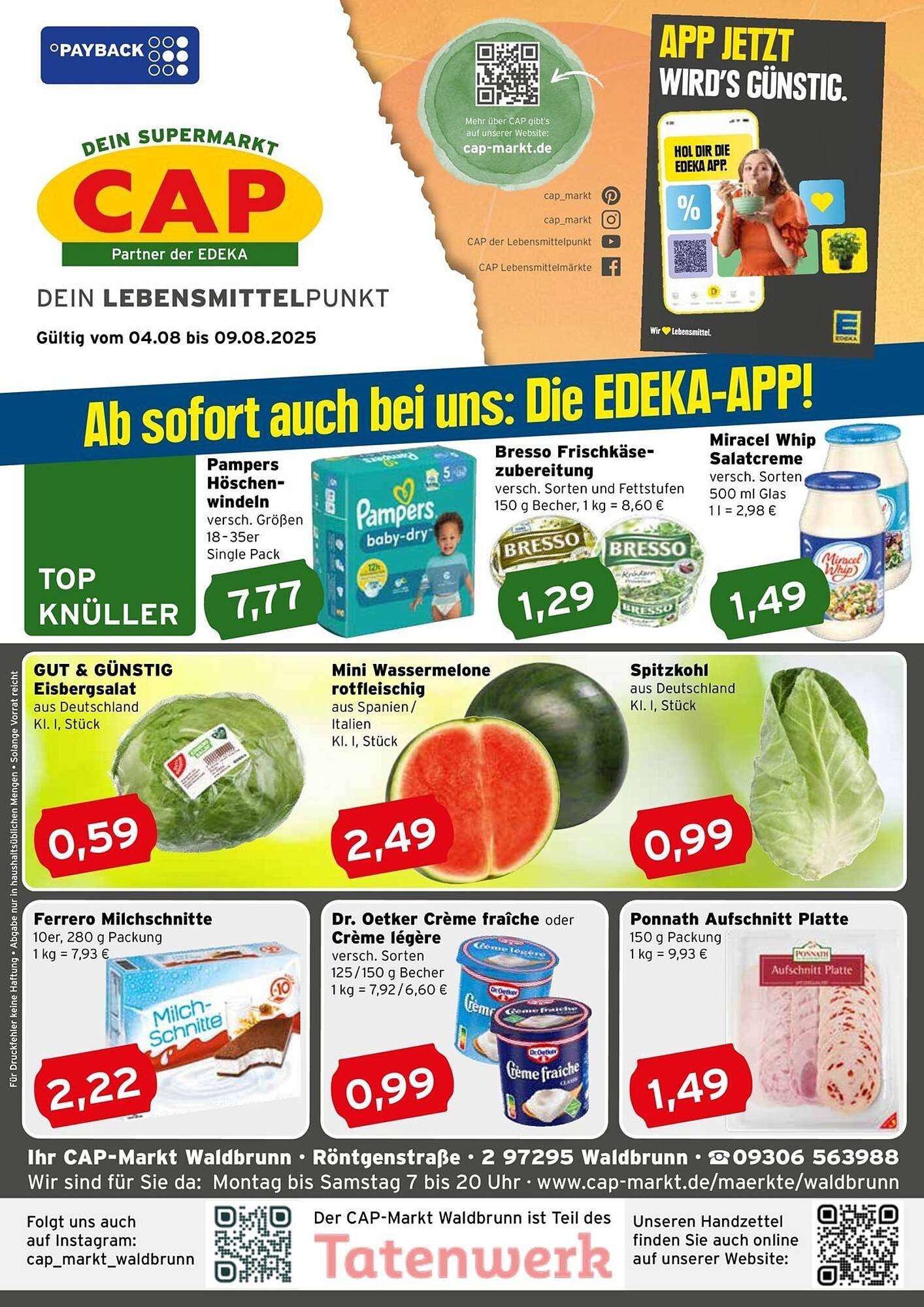 CAP Markt Prospekt (2025-08-04 - 2025-08-09) | 1