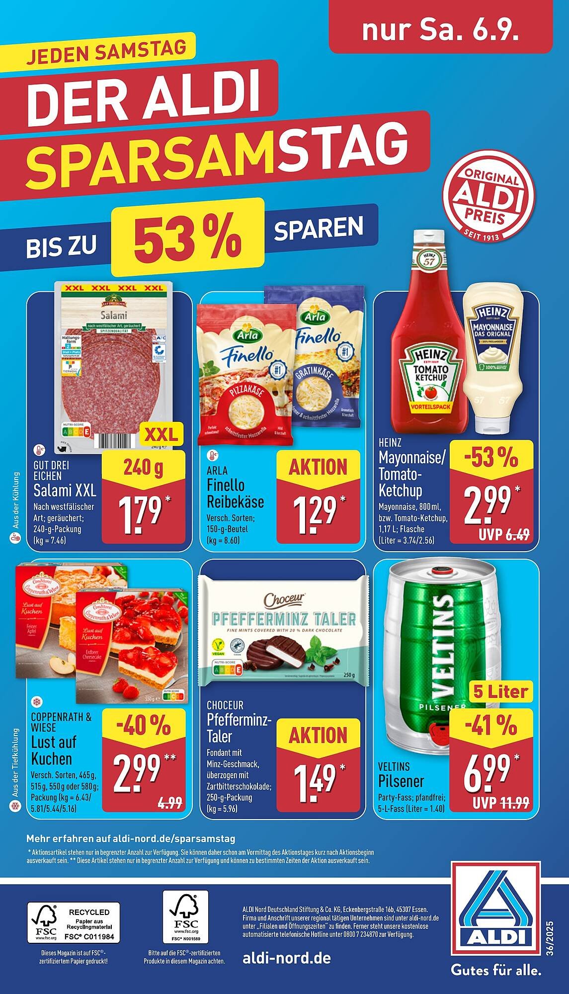 Aldi Nord Prospekt (2025-09-01 - 2025-09-06) | 36