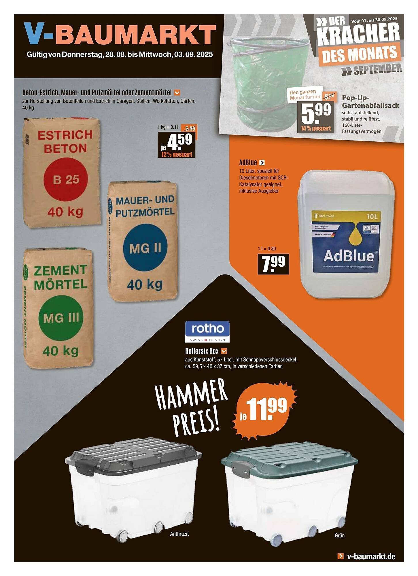 V Baumarkt Prospekt (2025-08-28 - 2025-09-03) | 1