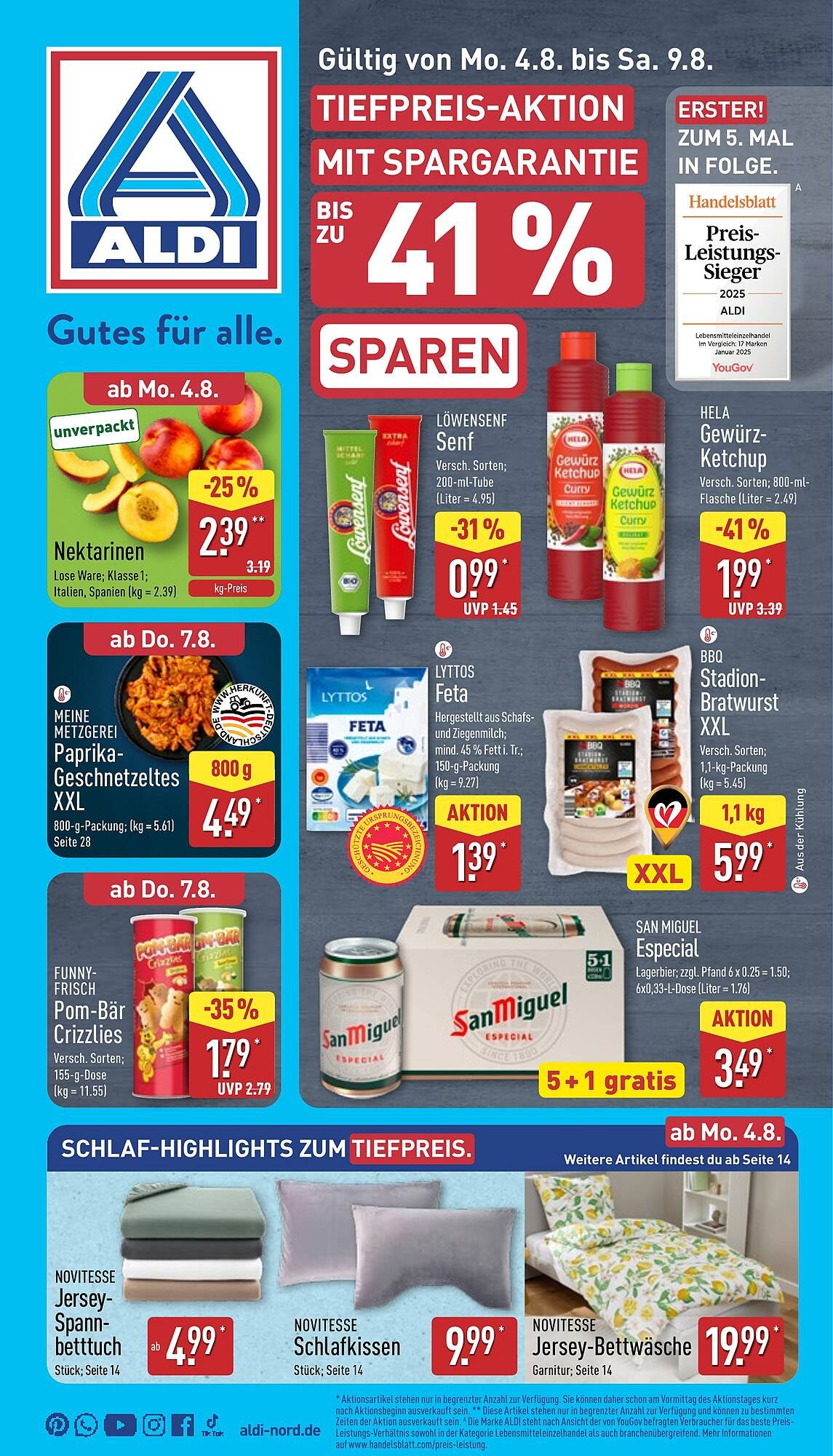 Aldi Nord Prospekt (2025-08-04 - 2025-08-09) | 1
