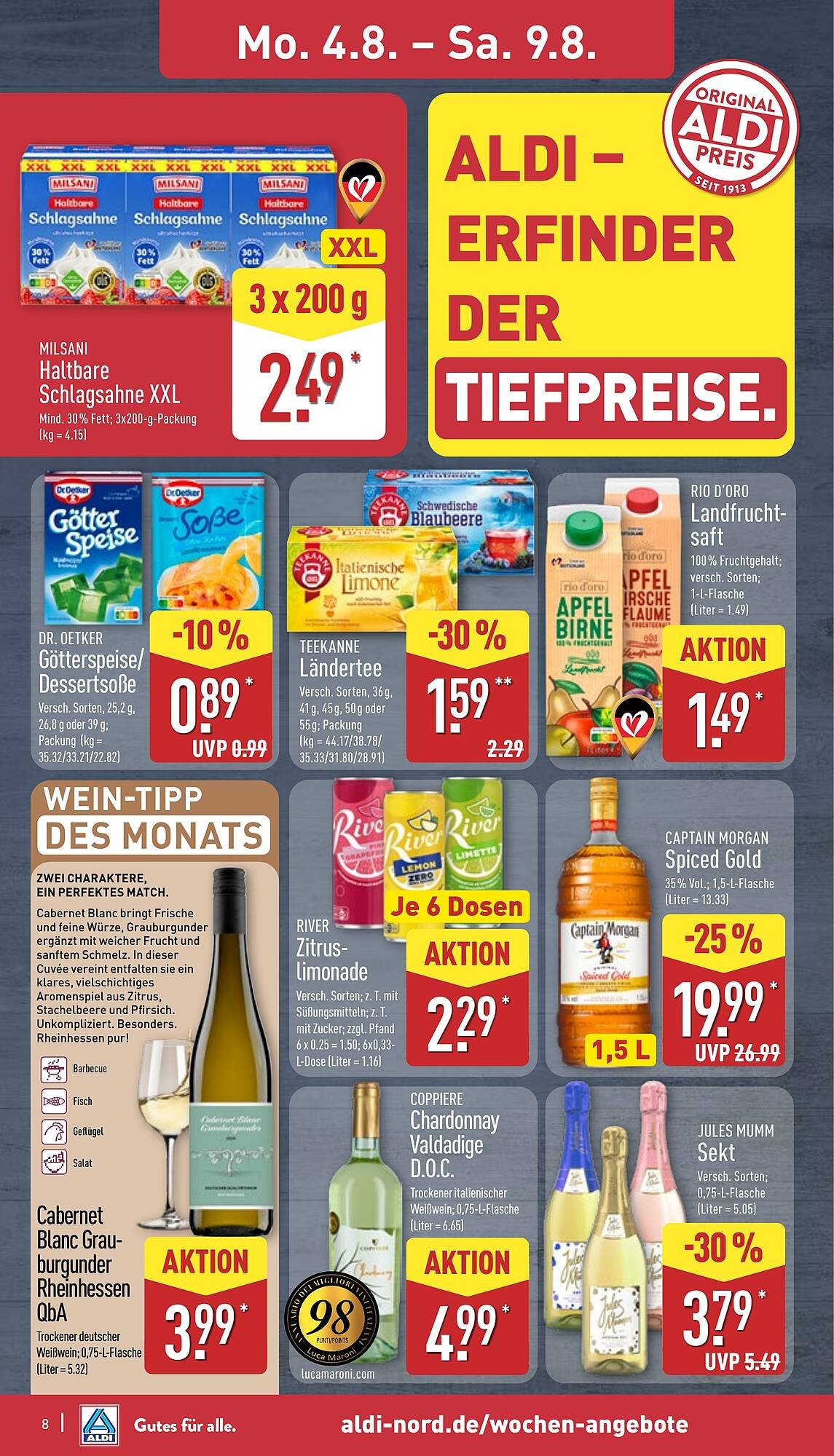 Aldi Nord Prospekt (2025-08-04 - 2025-08-09) | 8