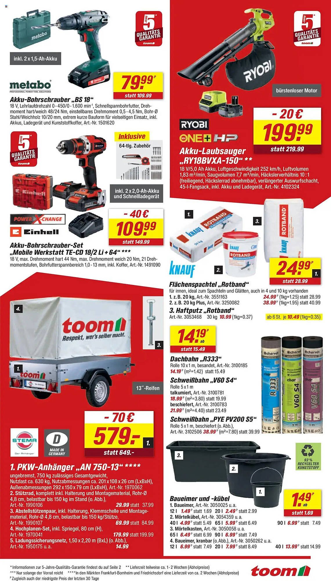 Toom Baumarkt Prospekt (2025-10-25 - 2025-10-31) | 5