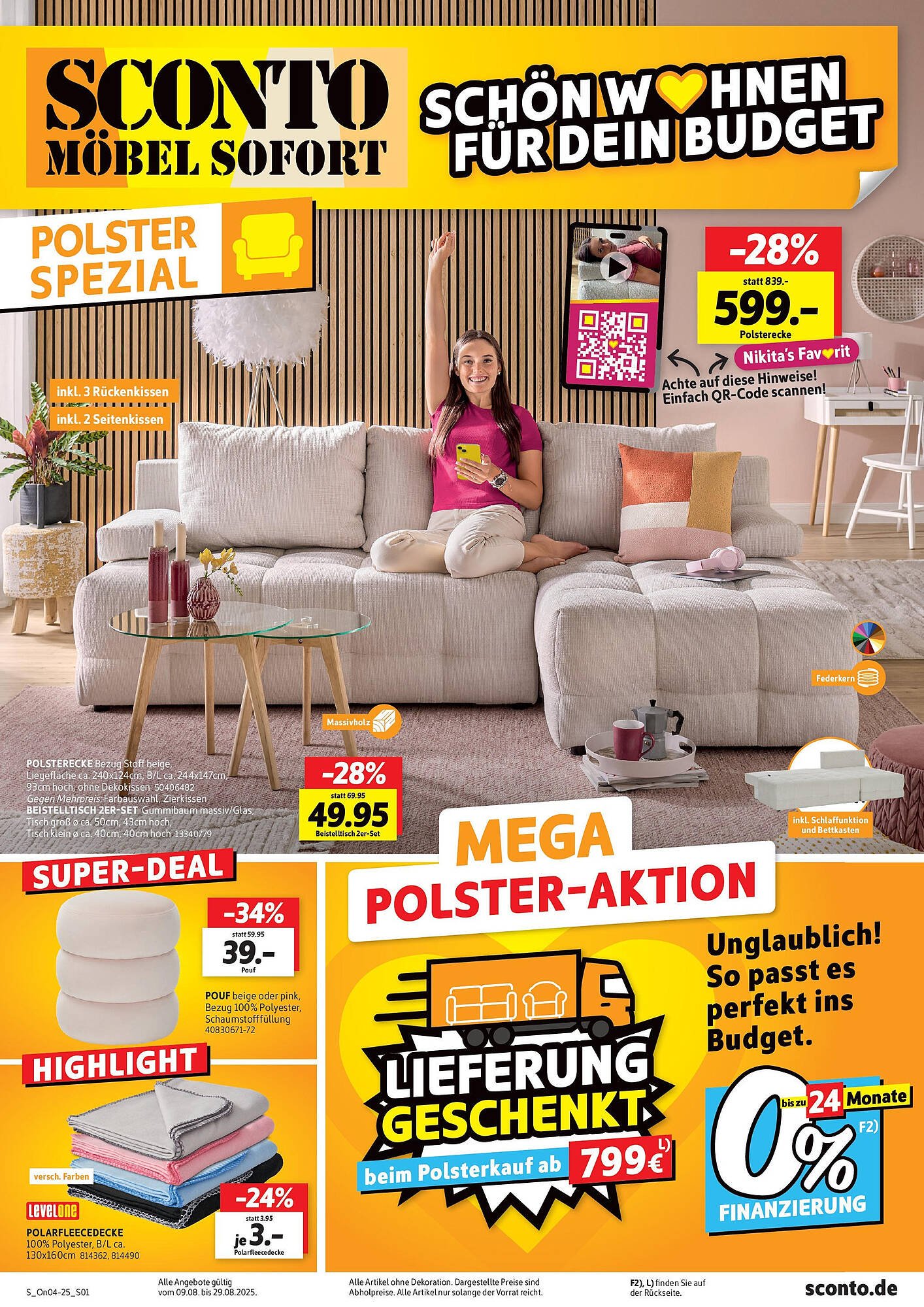 SCONTO Prospekt (2025-08-09 - 2025-08-29) | 1