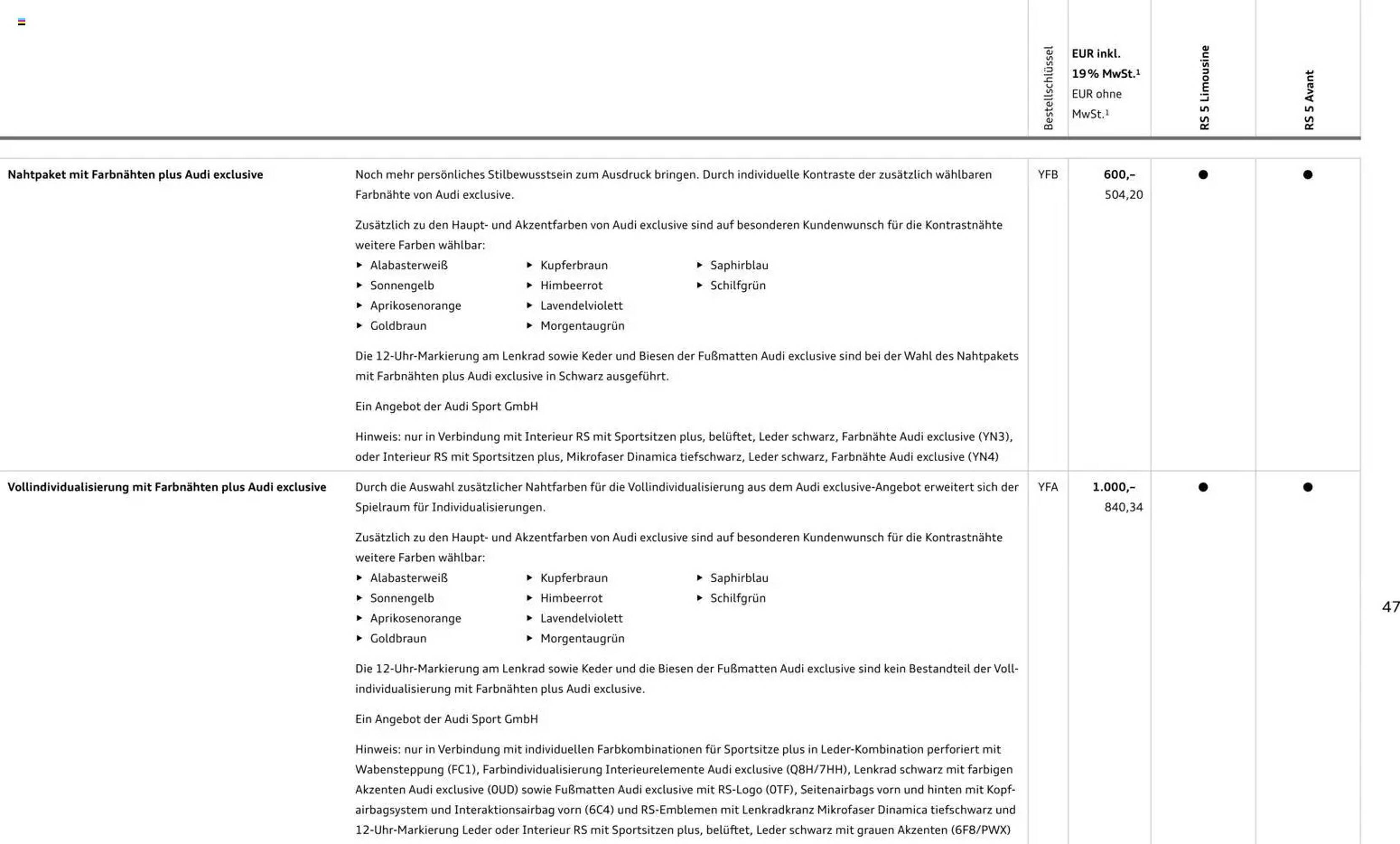 Audi Prospekt (2026-04-01 - 2027-04-01)
