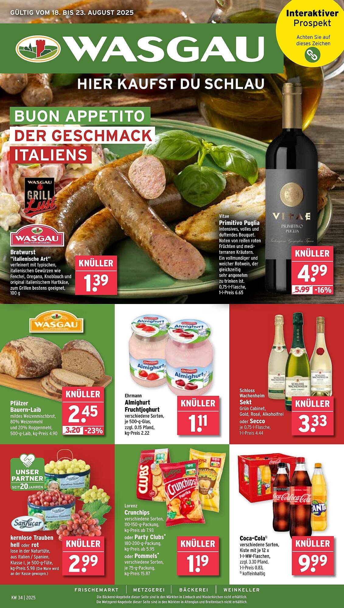 Wasgau Prospekt (2025-08-18 - 2025-08-23) | 1
