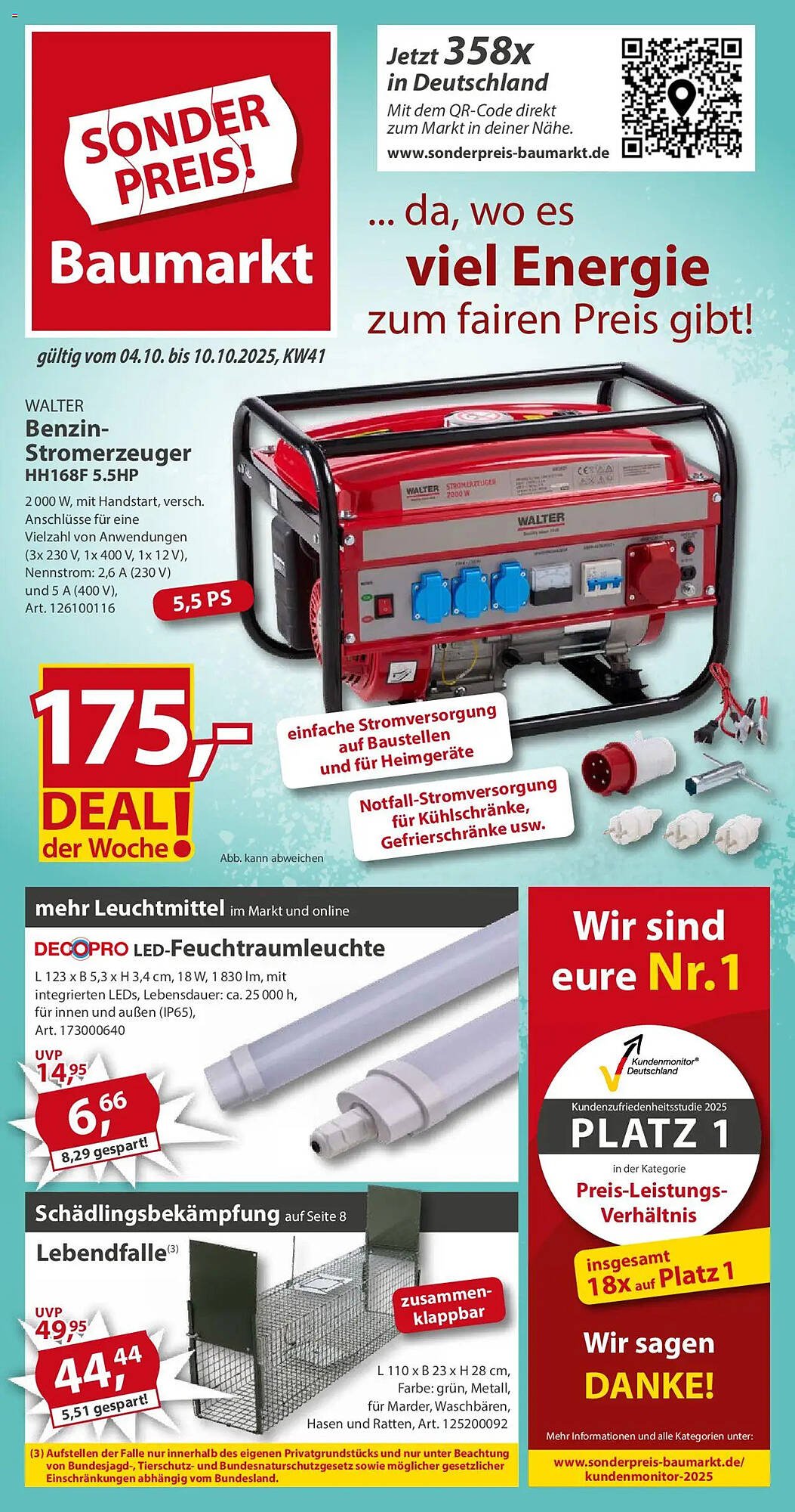 Sonderpreis Baumarkt Prospekt (2025-10-04 - 2025-10-10) | 1