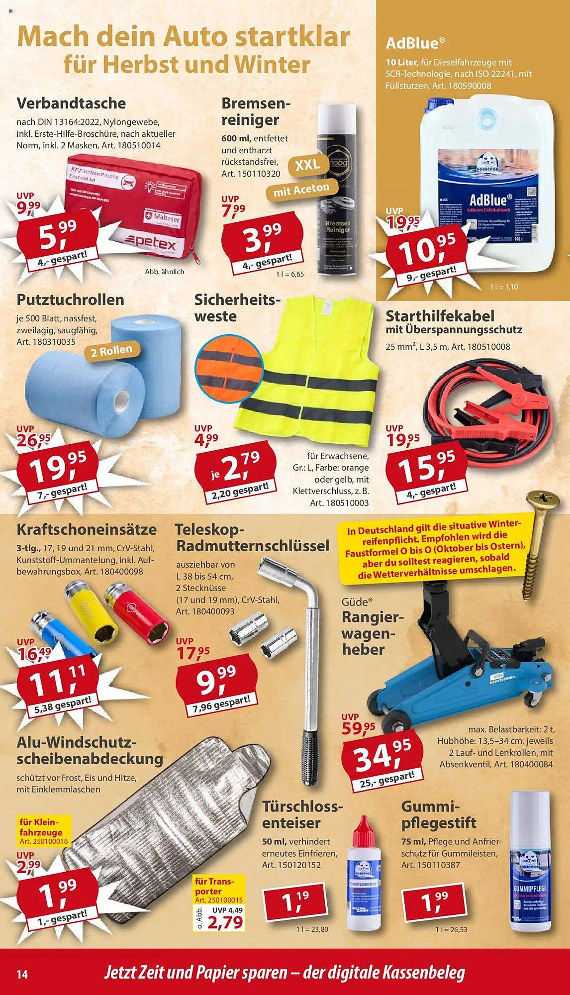 Sonderpreis Baumarkt Prospekt (2025-10-04 - 2025-10-10) | 14