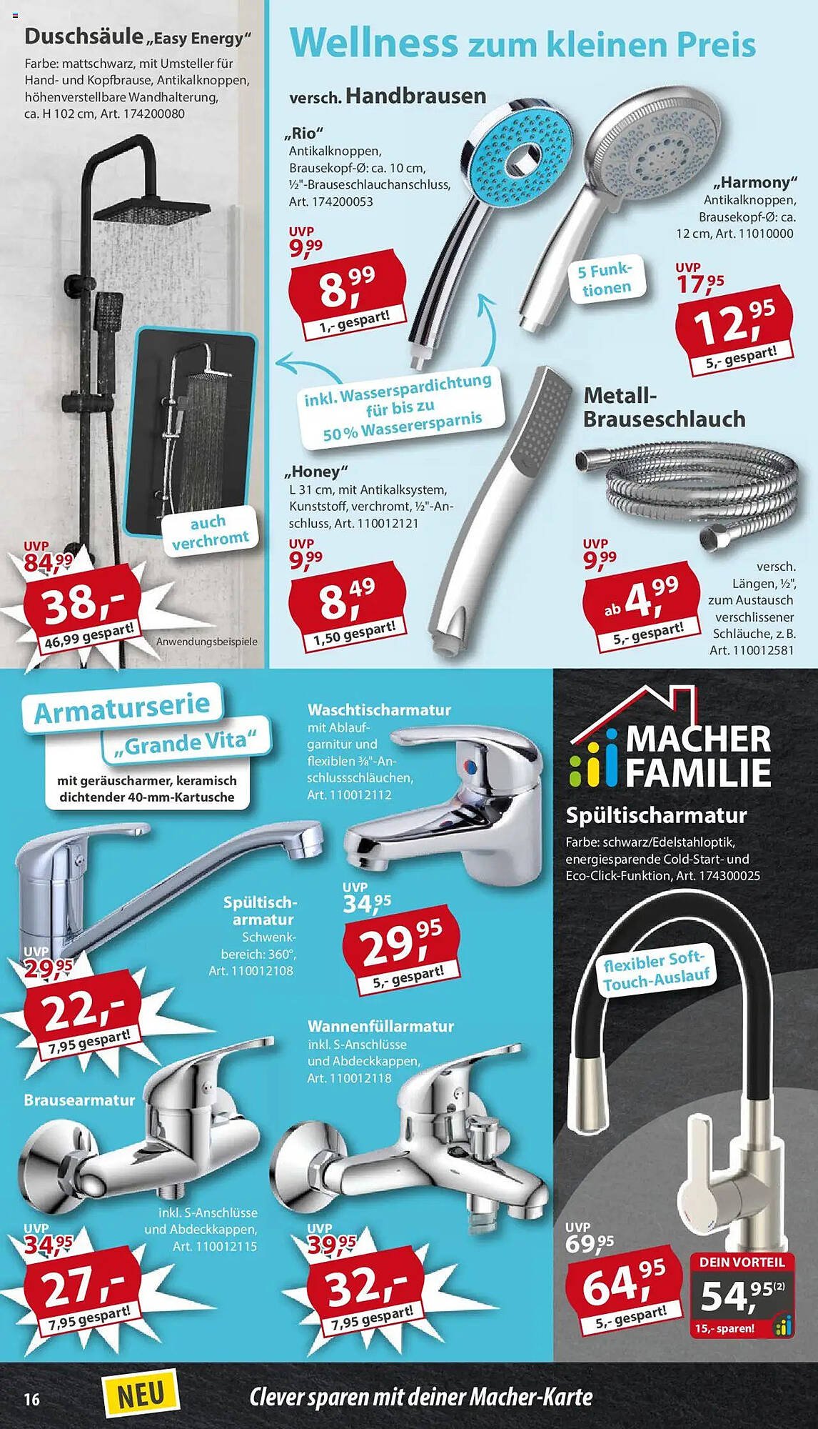Sonderpreis Baumarkt Prospekt (2025-10-04 - 2025-10-10) | 16