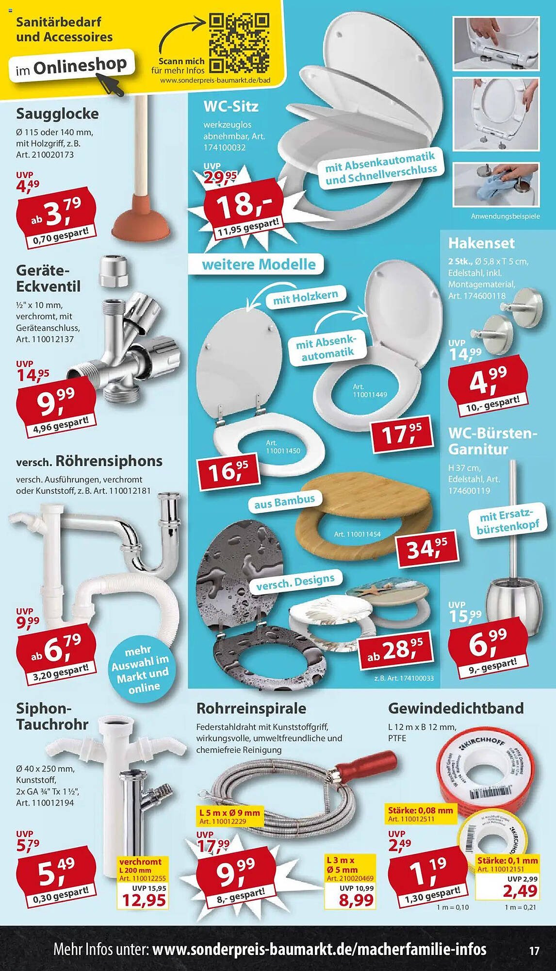 Sonderpreis Baumarkt Prospekt (2025-10-04 - 2025-10-10) | 17