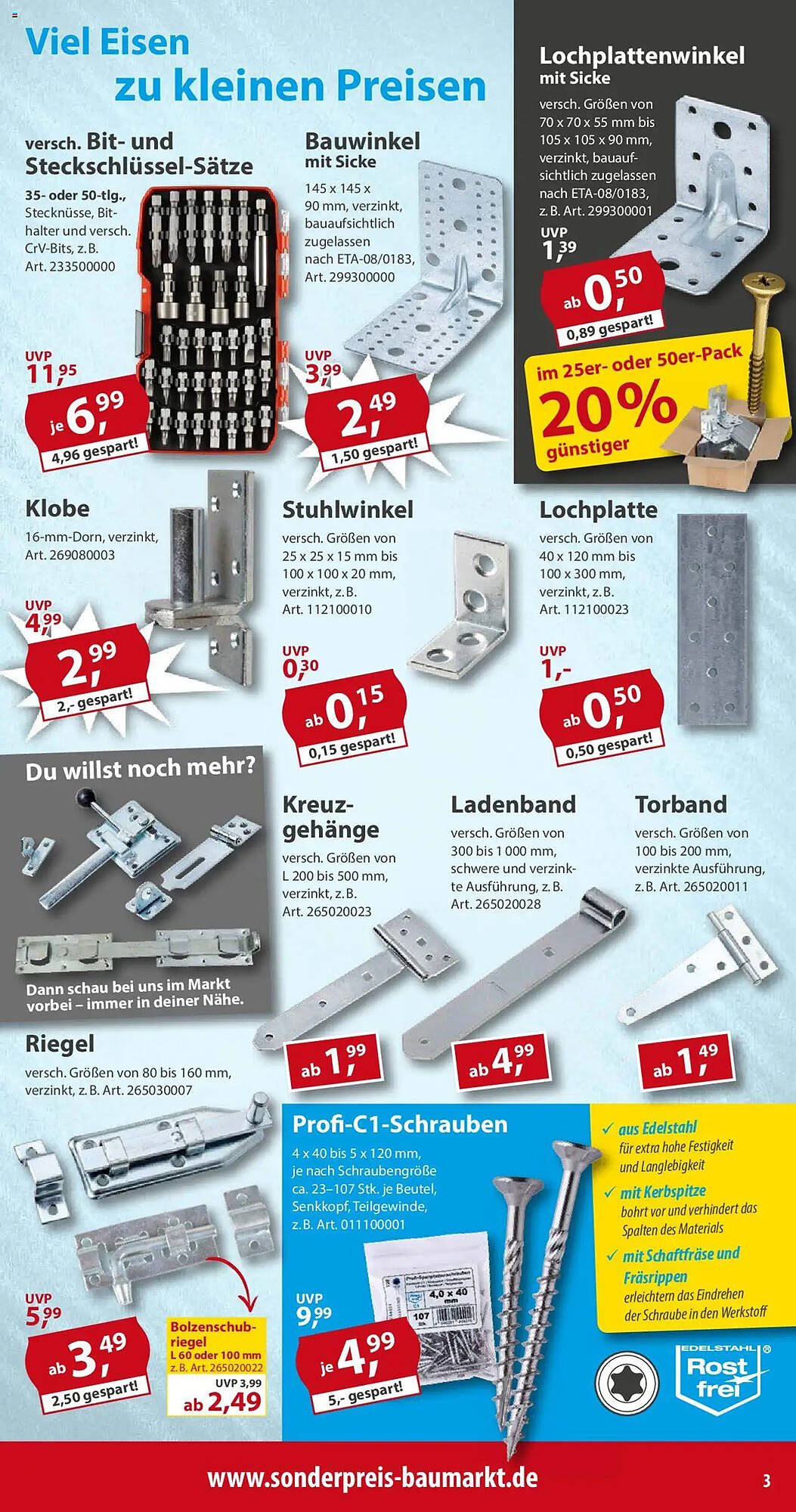 Sonderpreis Baumarkt Prospekt (2025-10-04 - 2025-10-10) | 3
