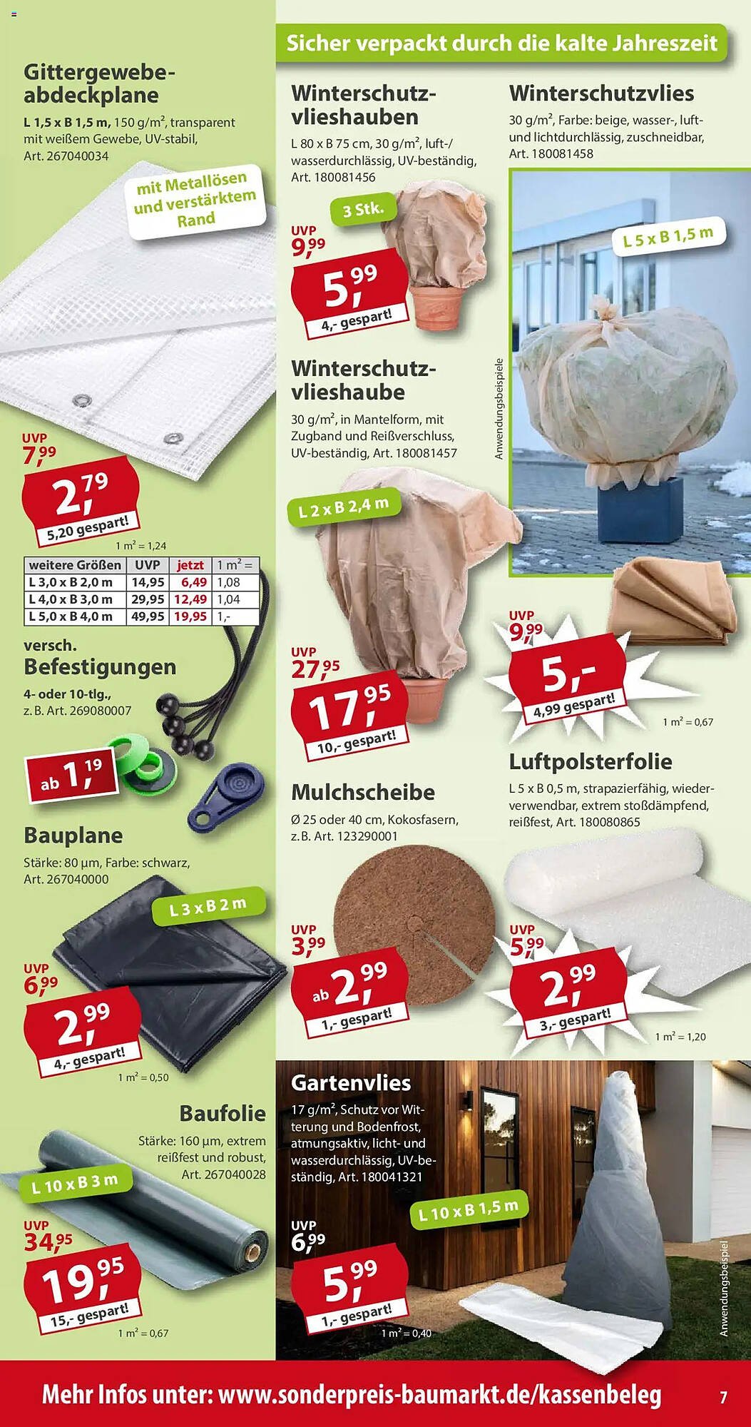 Sonderpreis Baumarkt Prospekt (2025-10-04 - 2025-10-10) | 7